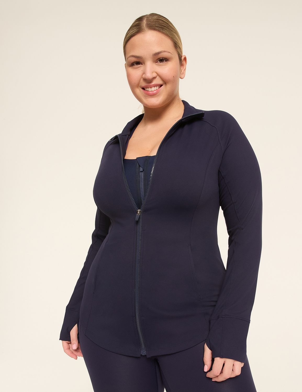 LIVI Long Sleeve Zip Front Livi Sof Product Image 4