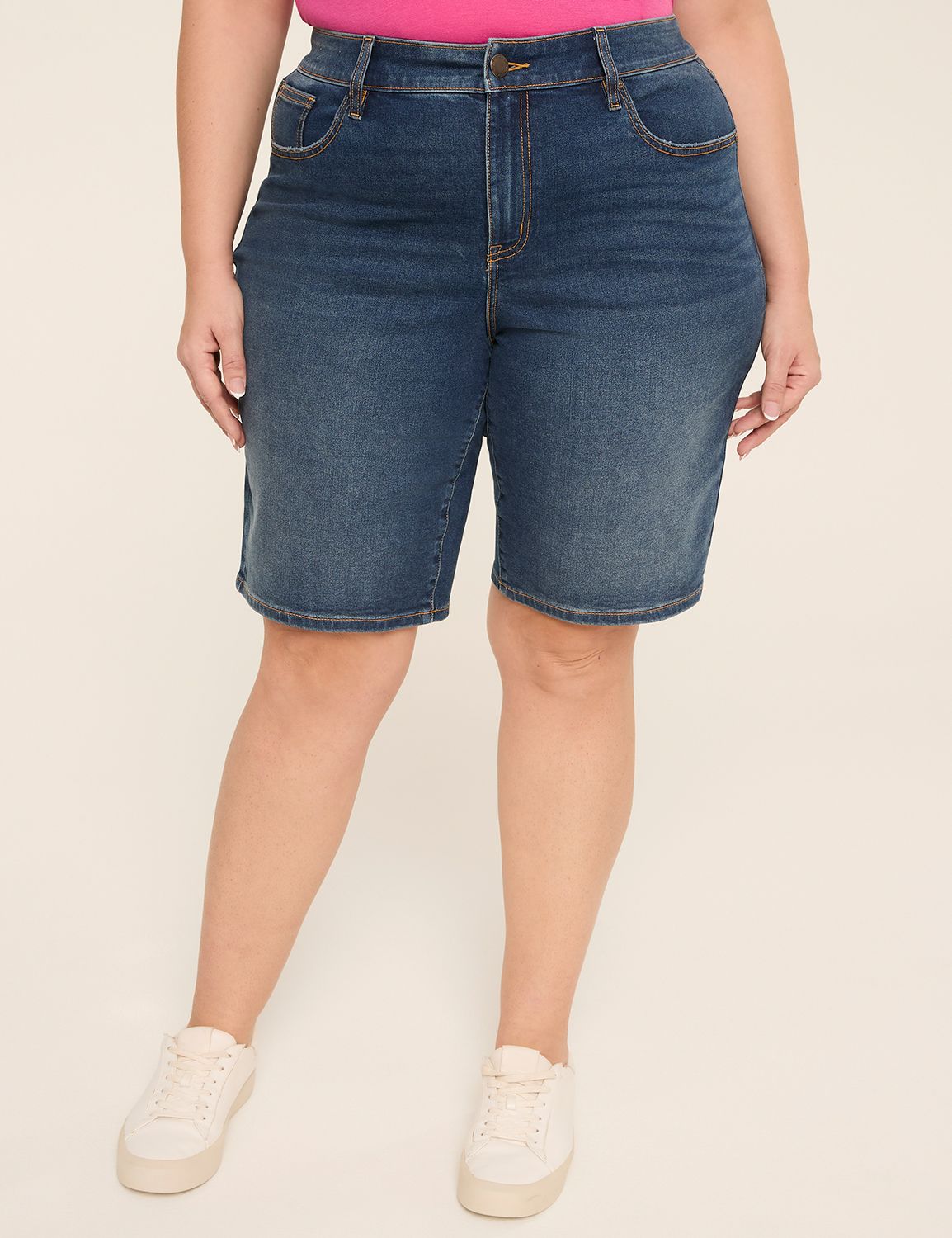 No-Gap Curvy Fit Fitted 10" Bermuda Short
