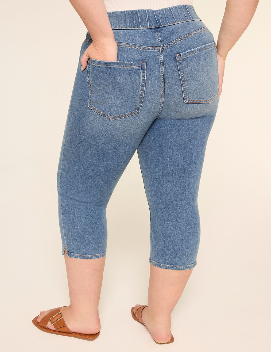 Pull-On High-Rise Pedal Jegging