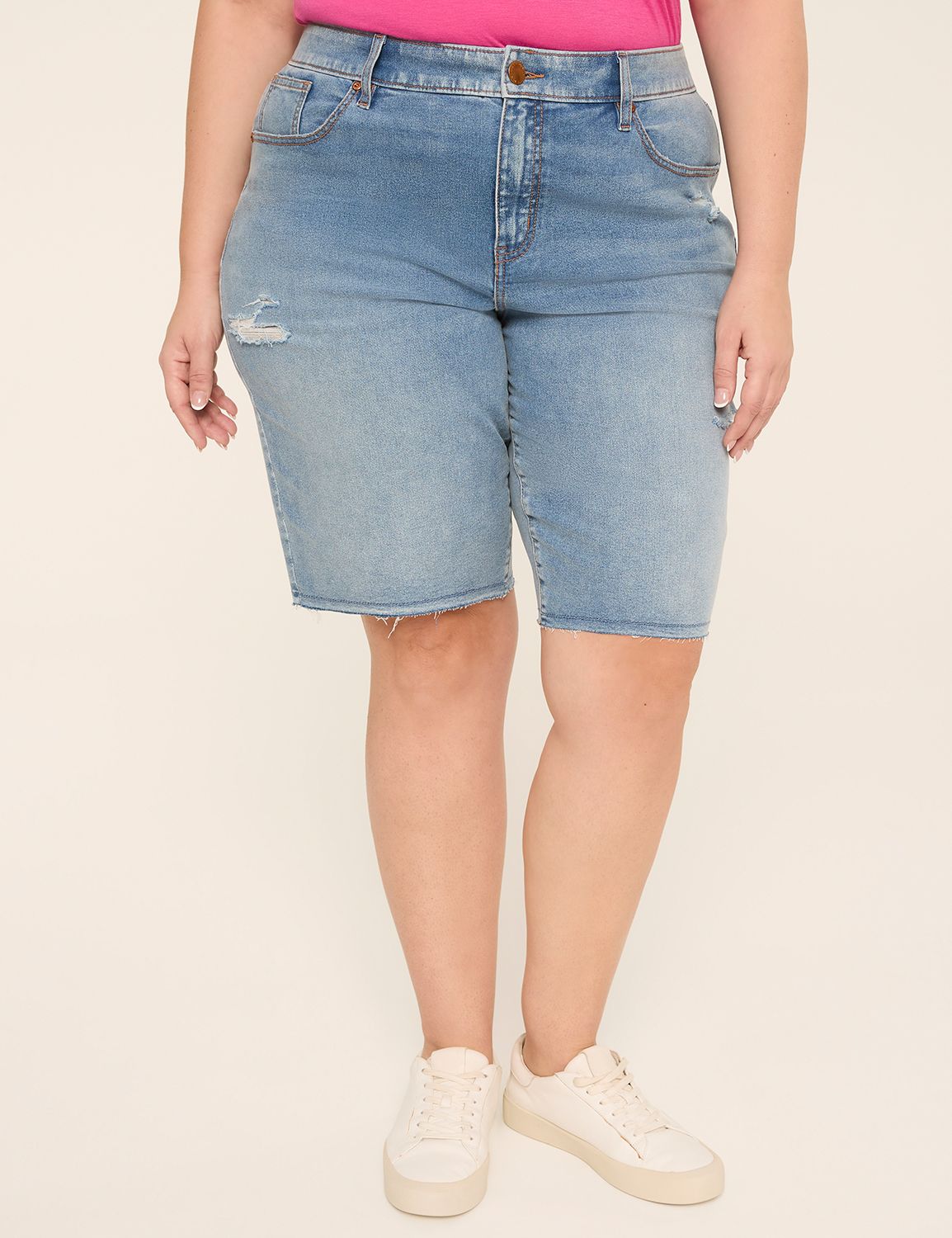 No-Gap Curvy Fit Fitted 10" Bermuda Short