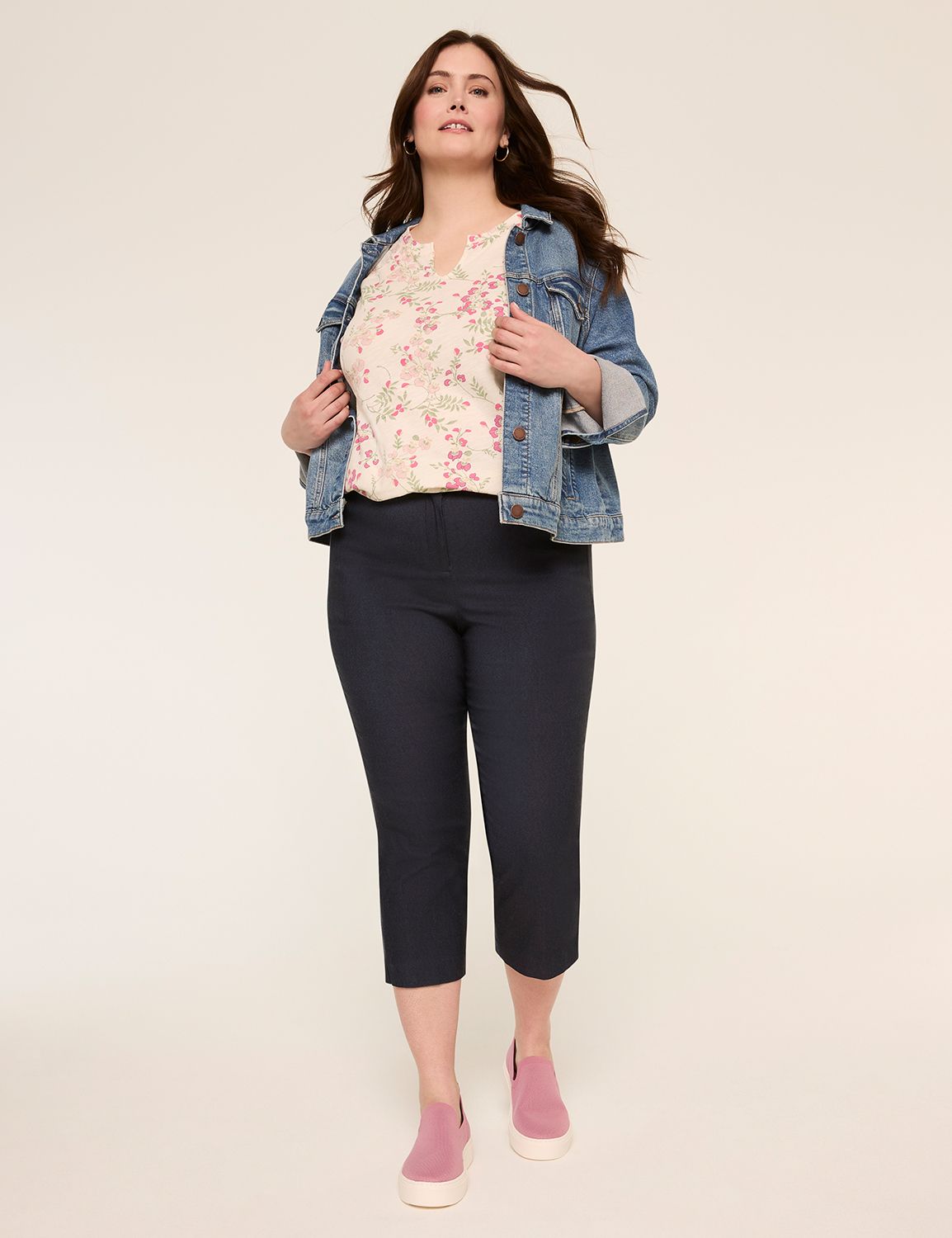 Casual Raglan Sleeve Notch Neck Top Product Image 3