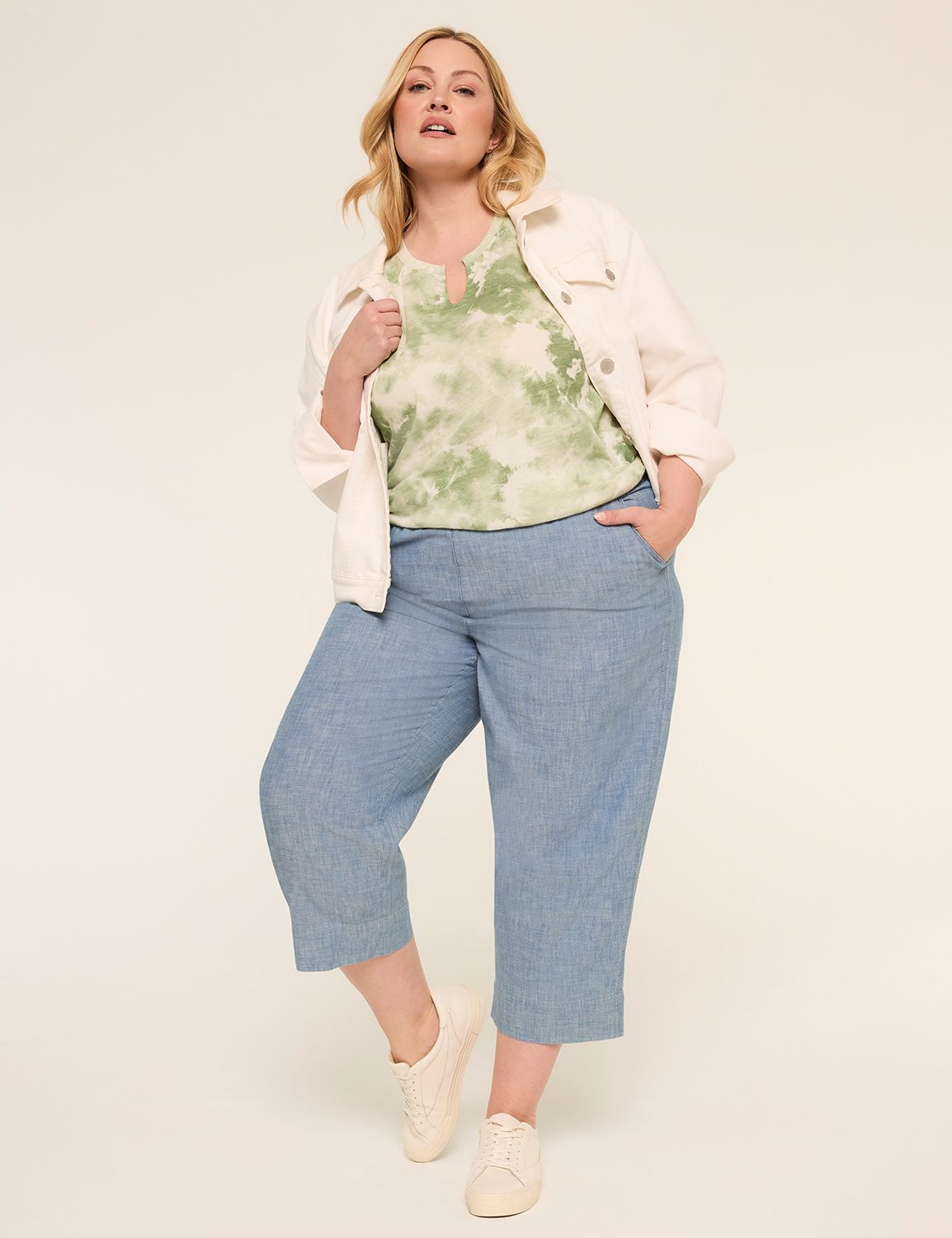 Casual Raglan Sleeve Notch Neck Top Product Image 3