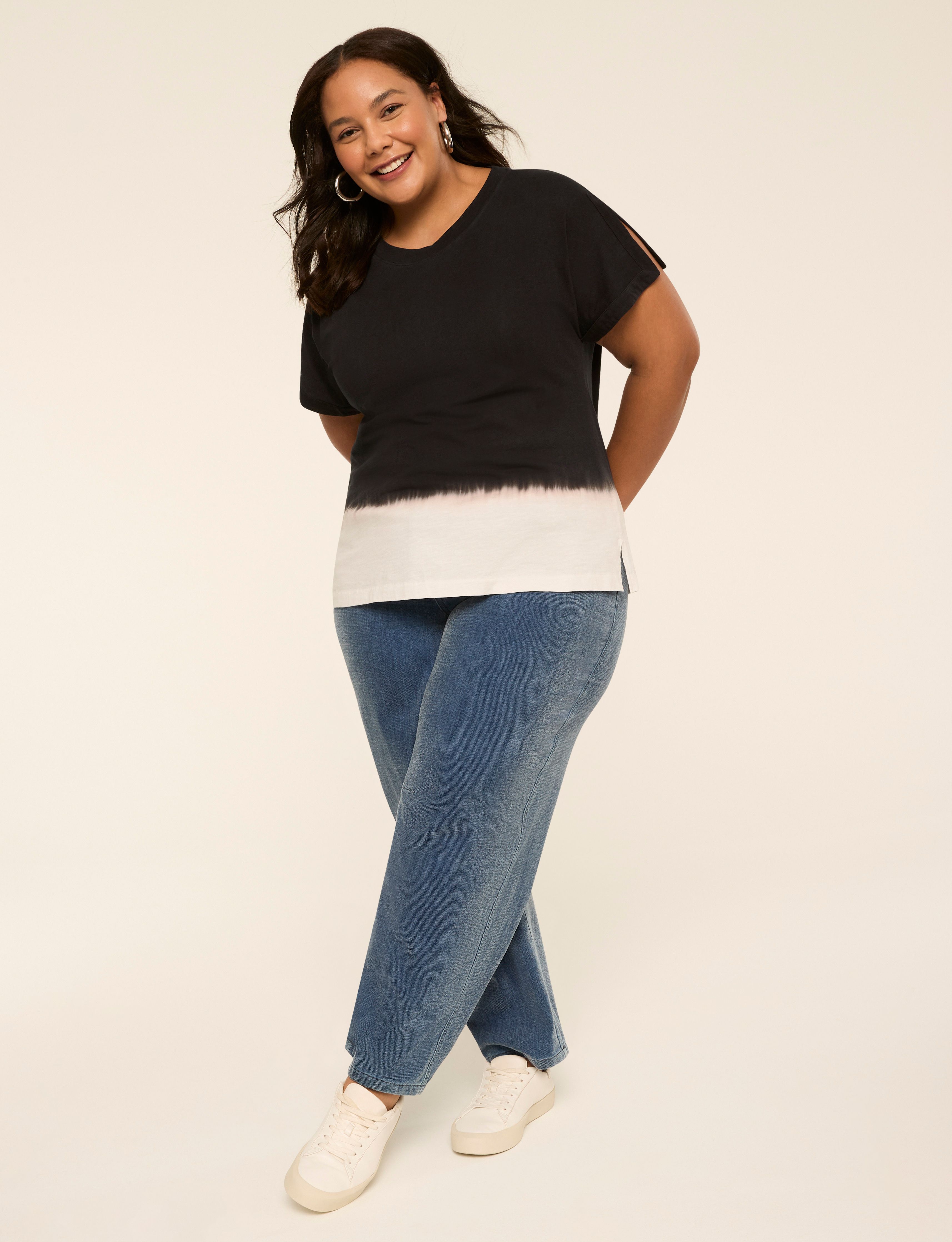 Casual Cutaway Sleeve Open Crew Nec Product Image 3