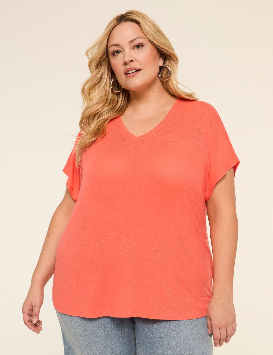 EveryWear Brushed V-Neck Tee