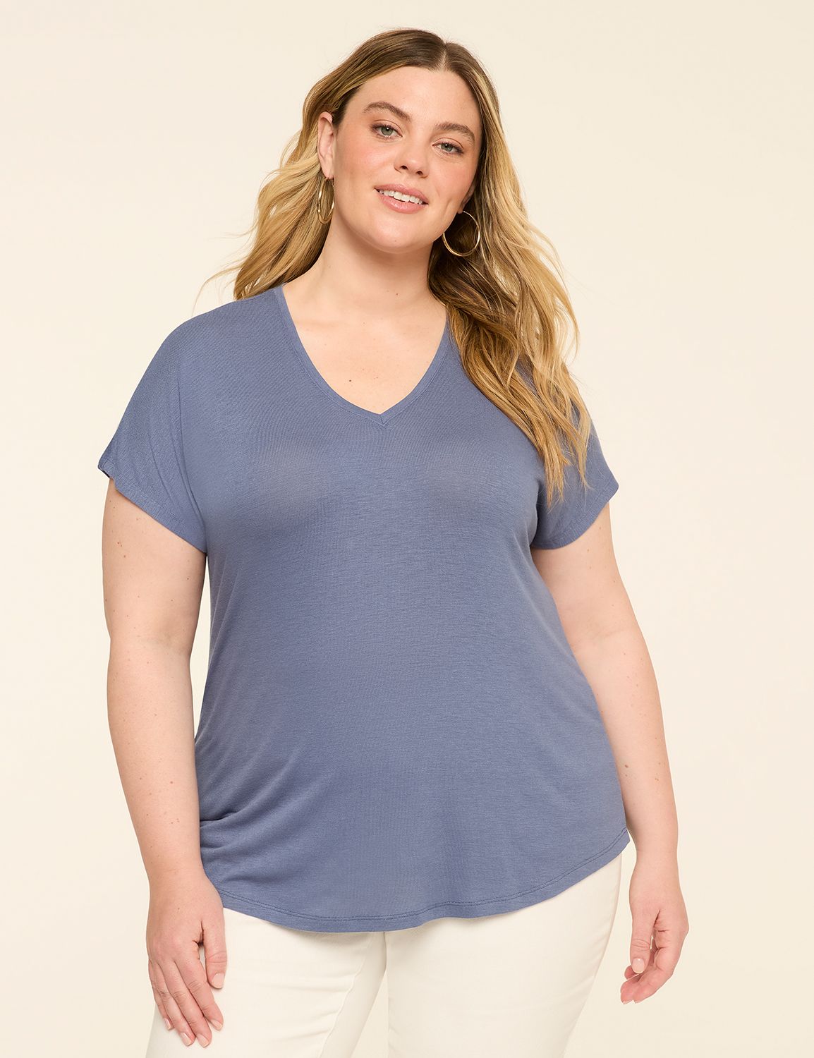 EveryWear Brushed V-Neck Tee