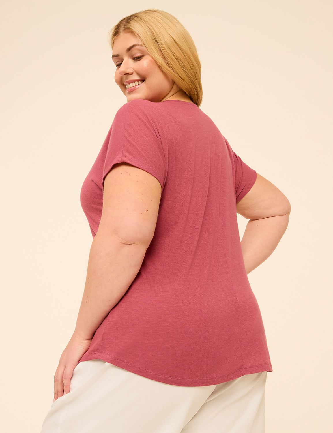 EveryWear Brushed V-Neck Tee