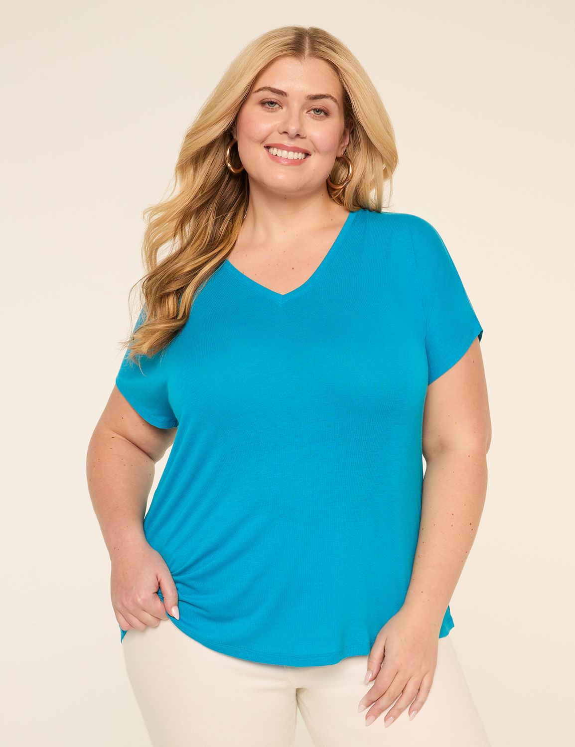 EveryWear Brushed V-Neck Tee