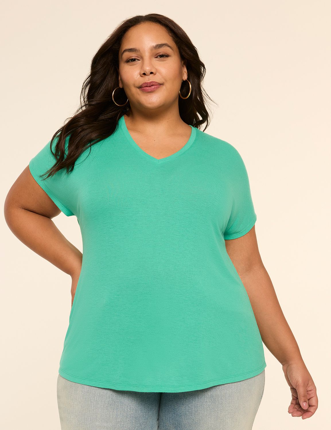 EveryWear Brushed V-Neck Tee