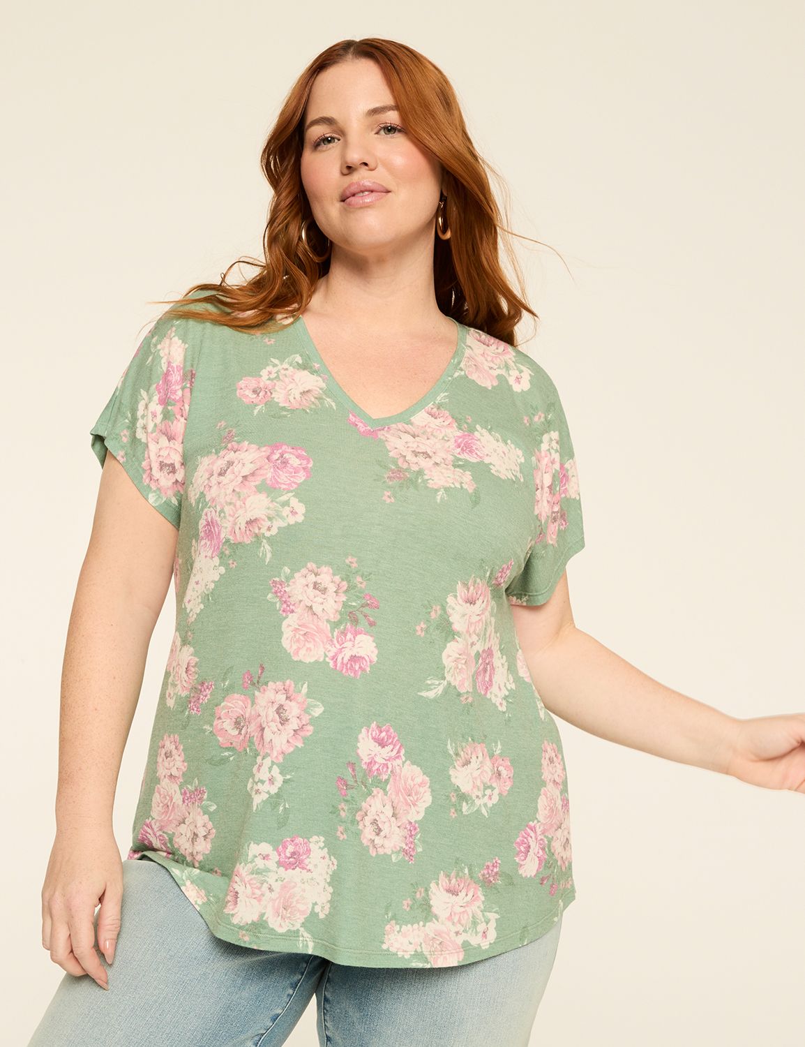 EveryWear Brushed V-Neck Tee