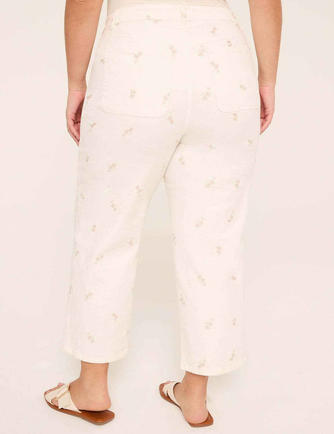 High-Rise Ankle Embroidered Jean
