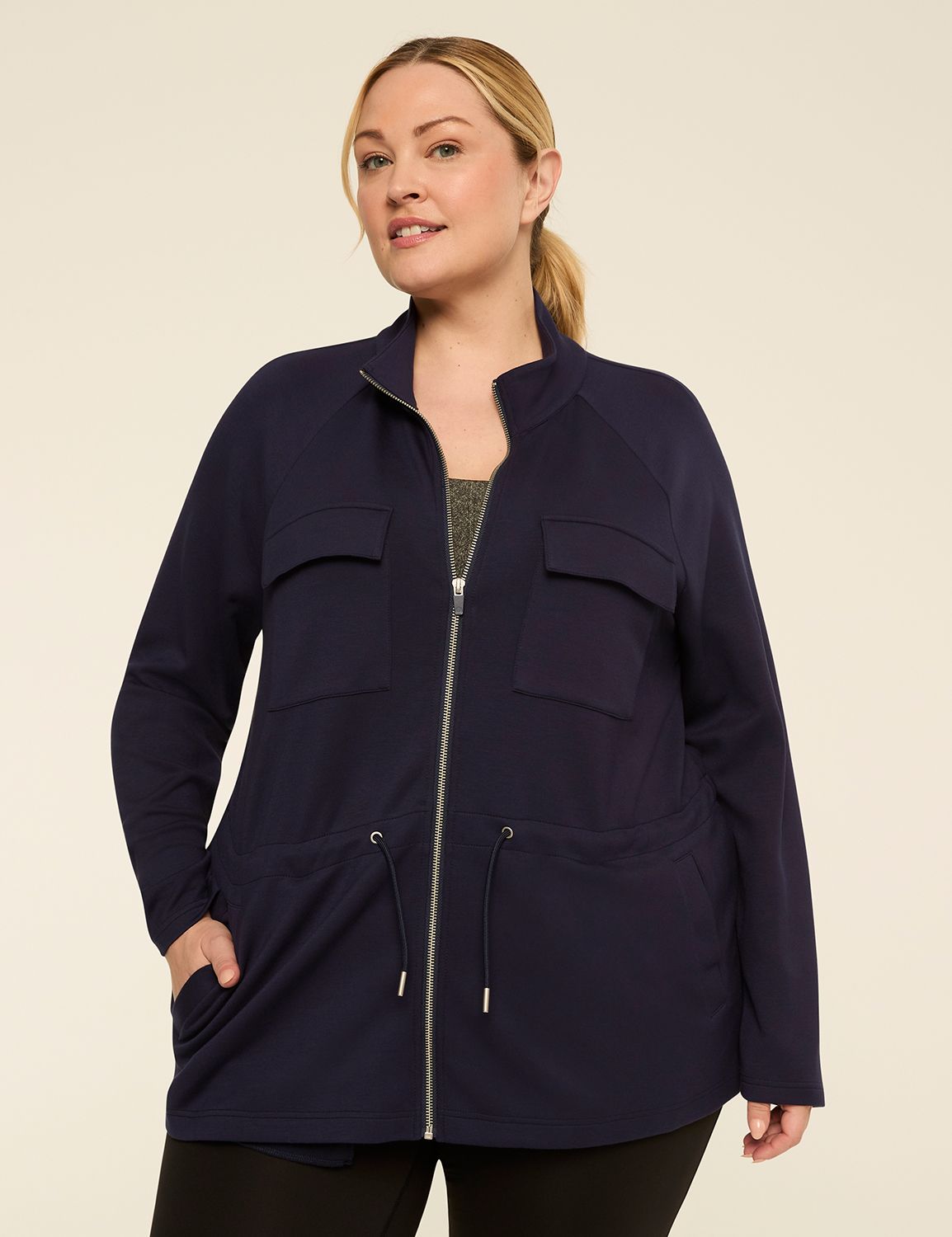 LIVI Journey Zip-Up Cinched Waist Jacket