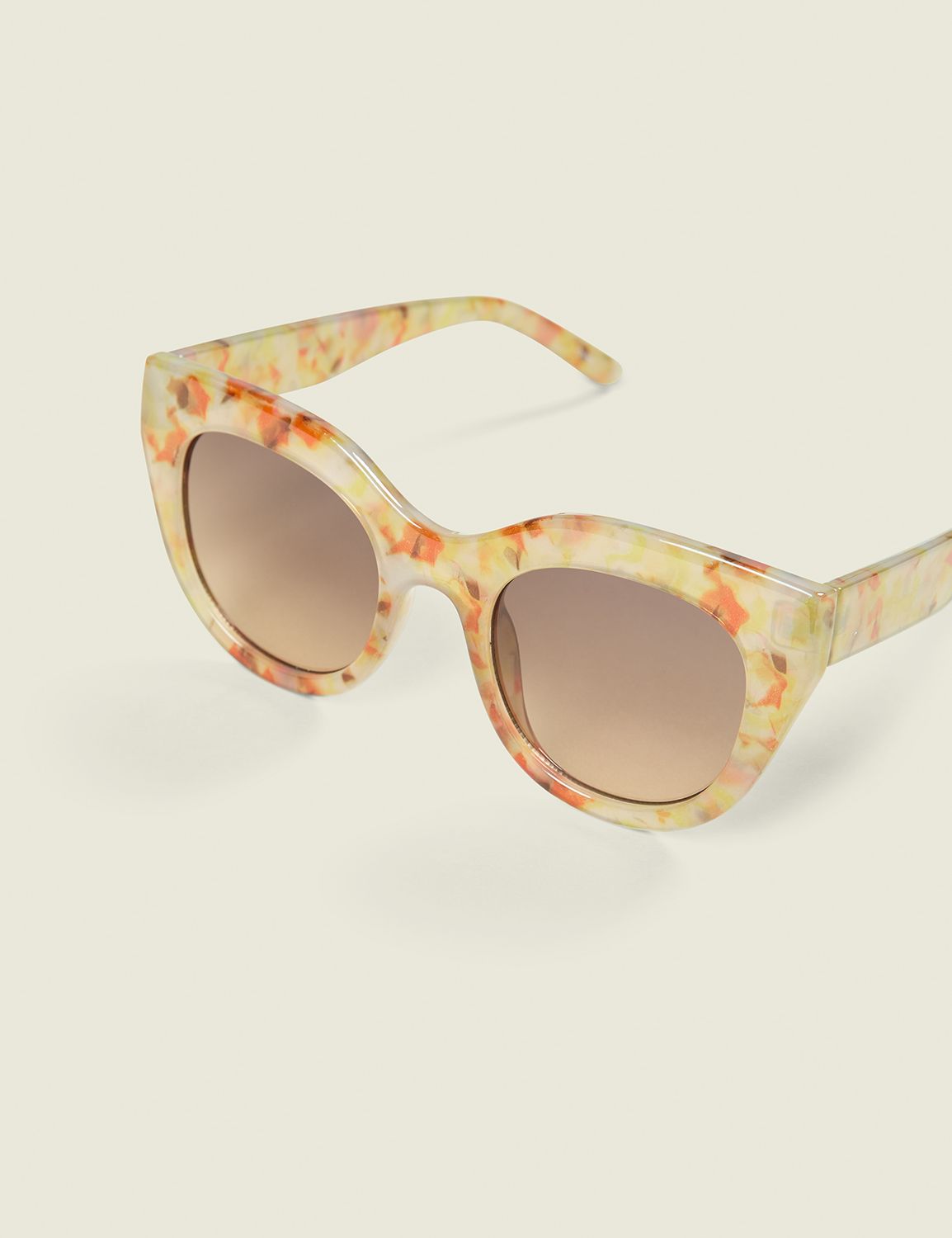 Marble Print Cateye Sunglasses