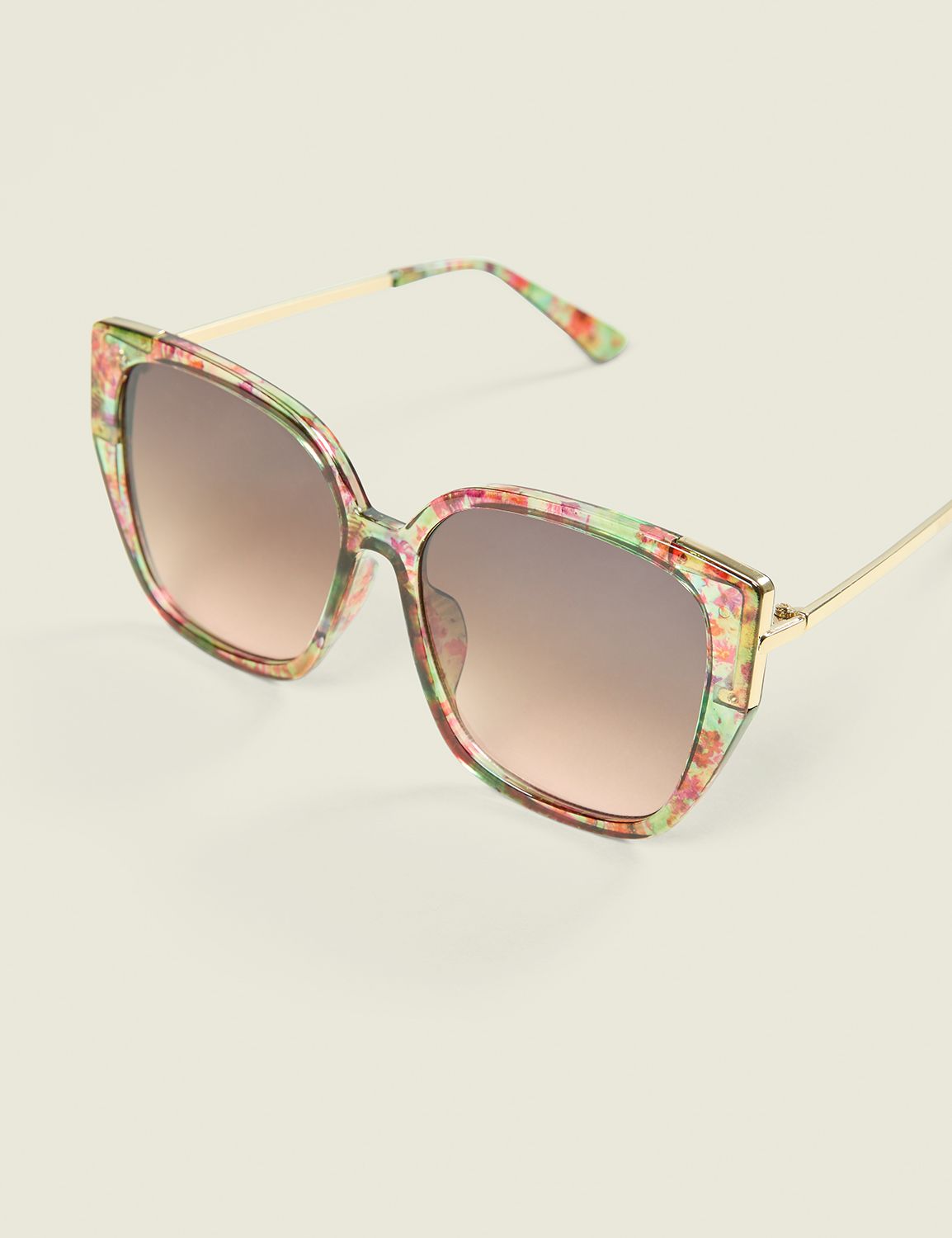 Floral Cateye Sunglasses