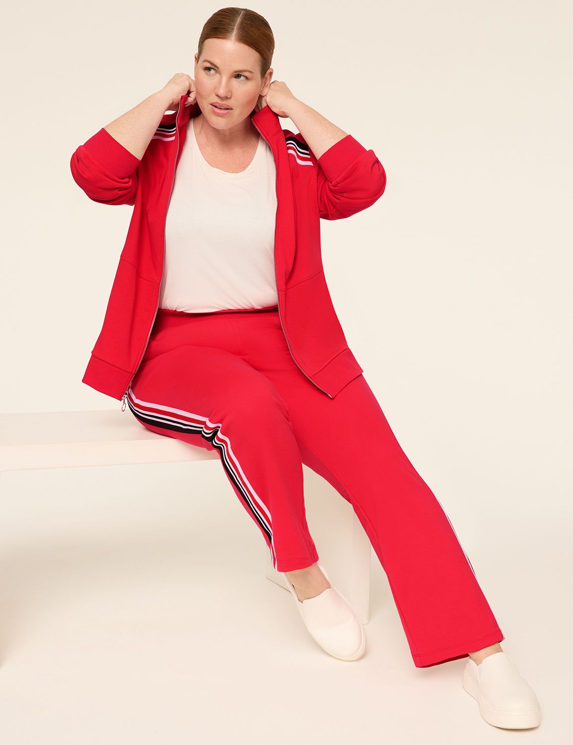 LIVI Long Sleeve Full Zip French Te Product Image 3