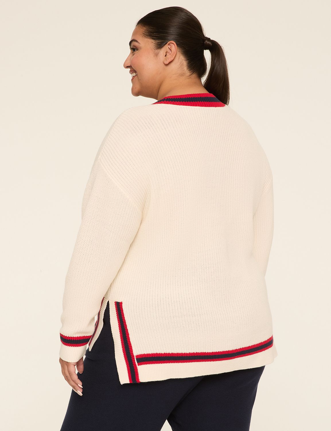 LIVI Long-Sleeve V-Neck Sweater
