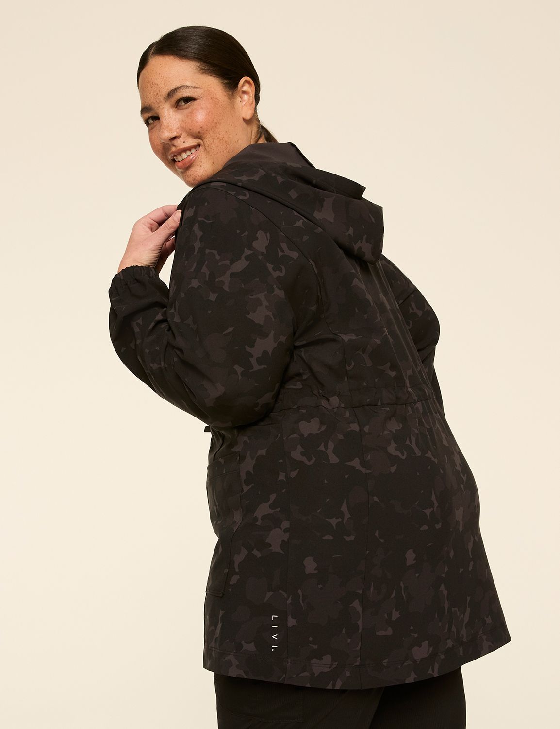 LIVI Full-Zip Cinched-Waist Jacket