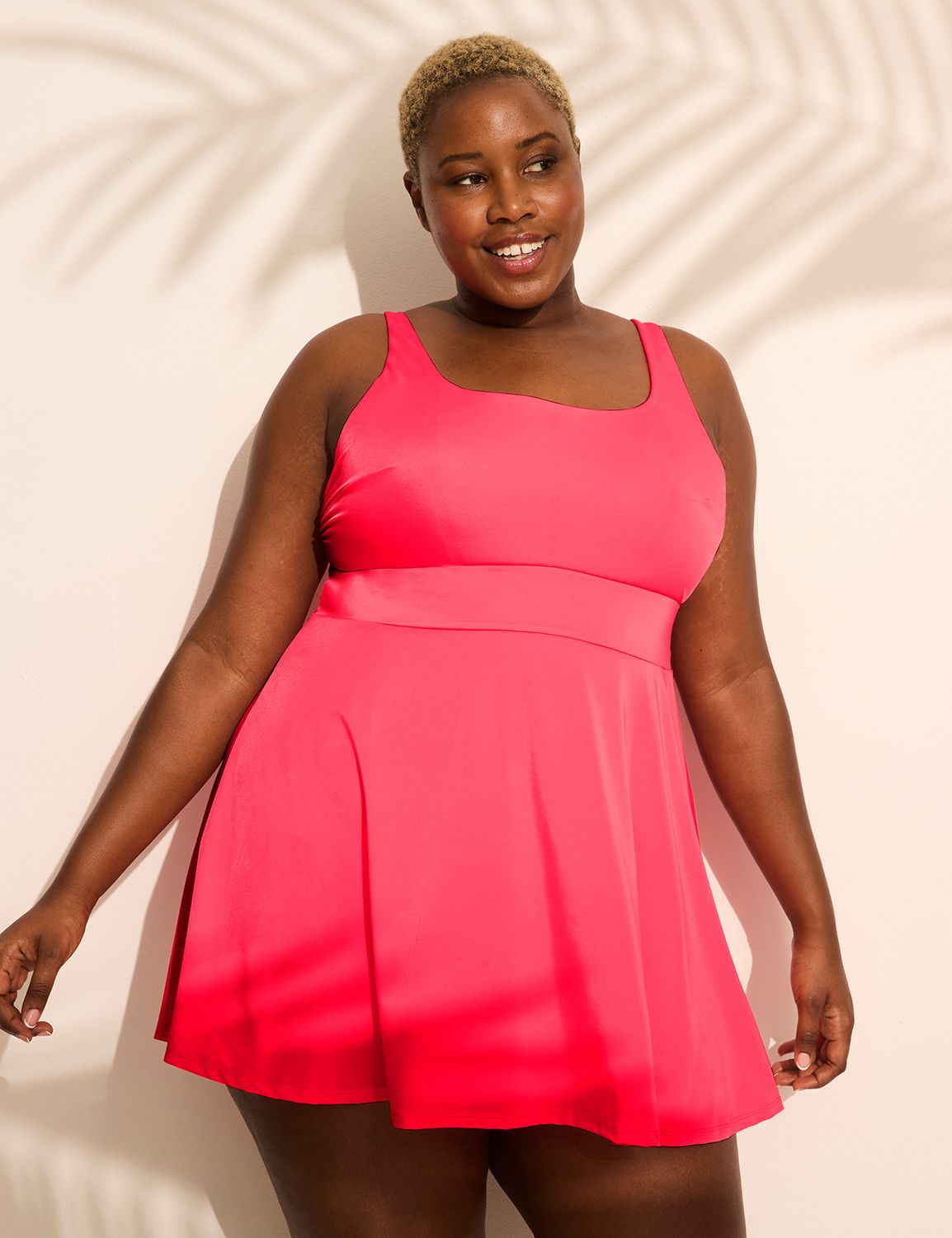 No-Wire Scoop-Neck Swim Dress