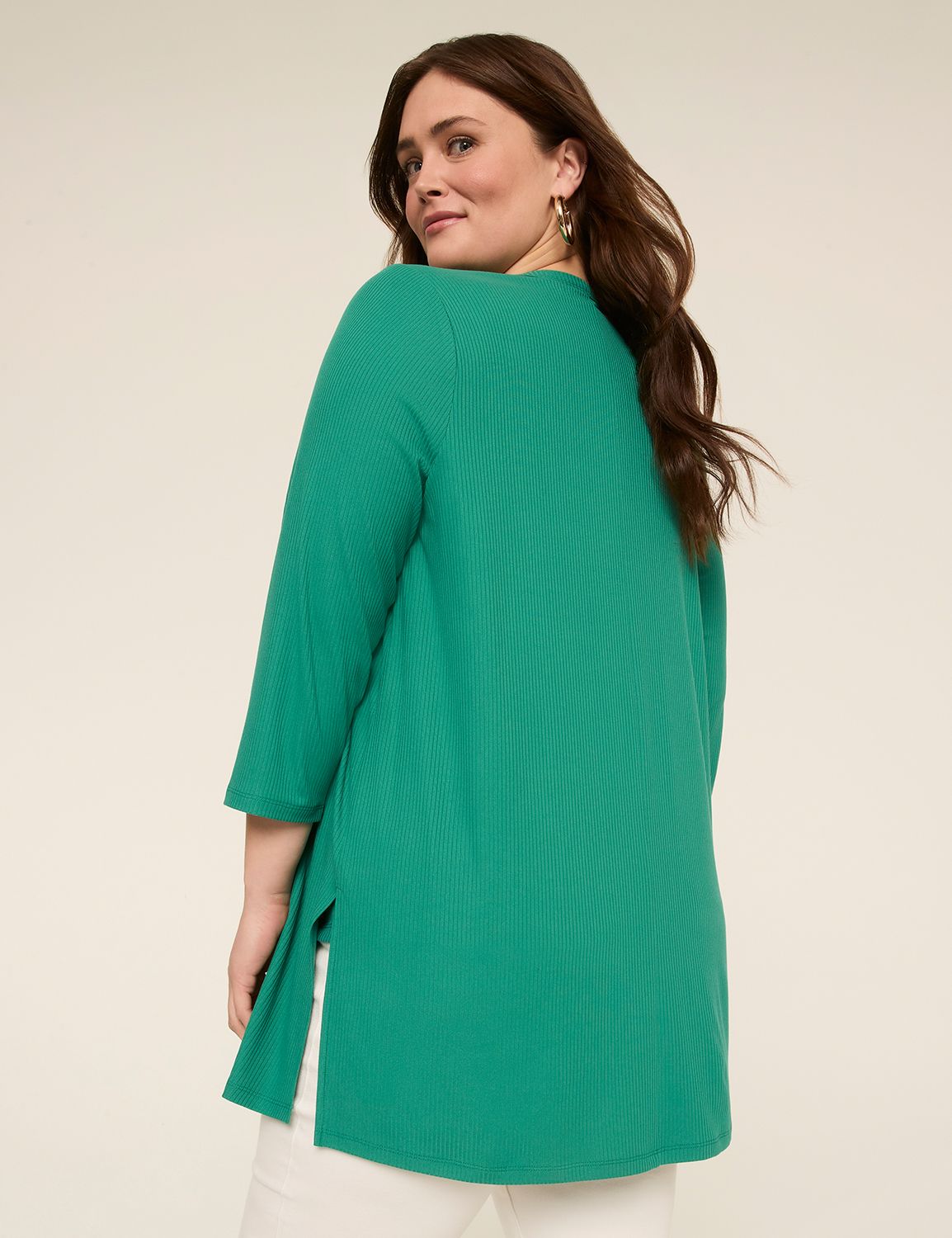 3/4 Sleeve Open-Front Overpiece
