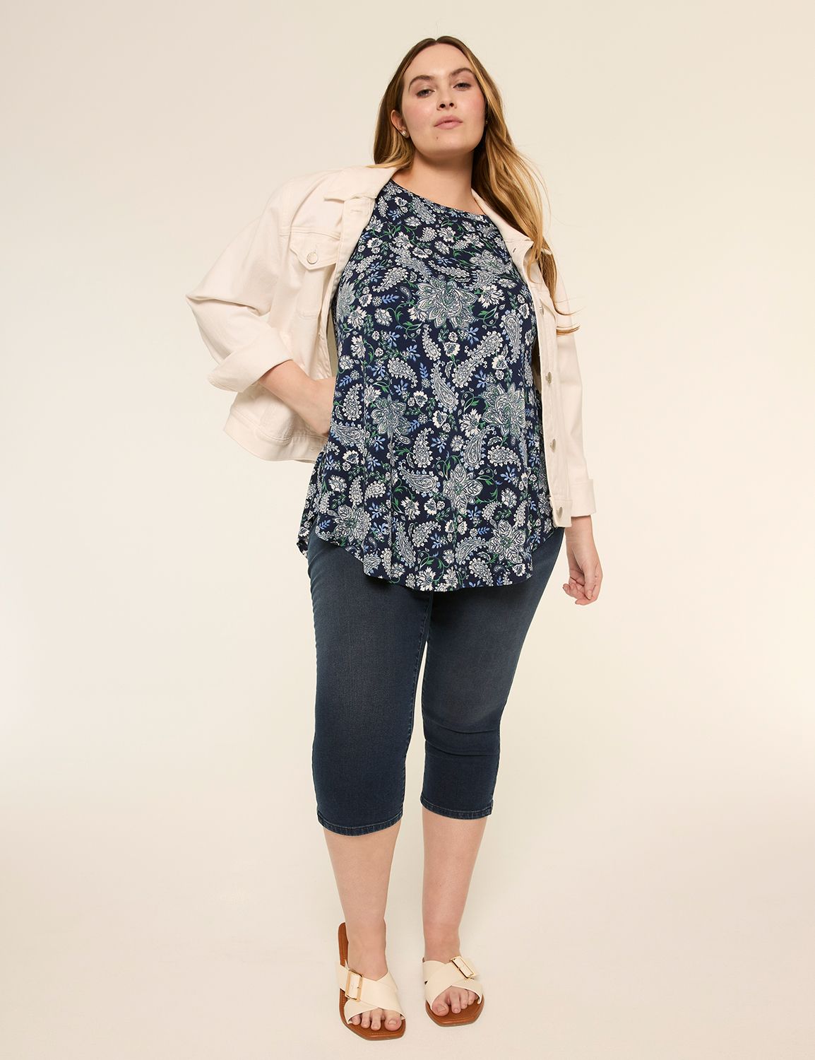 NEW Sleeveless Boat Neck Swing Tank Product Image 3