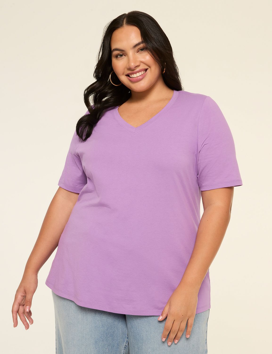 Perfect Sleeve V-Neck Tee