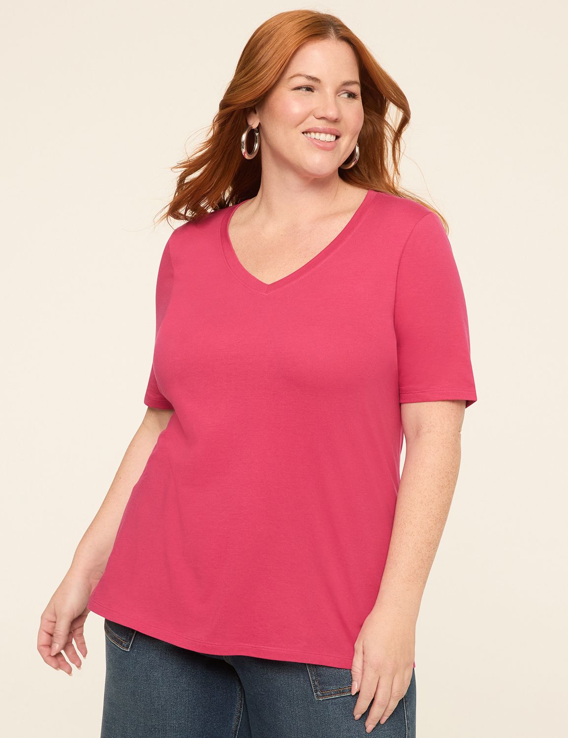 Perfect Sleeve V-Neck Tee