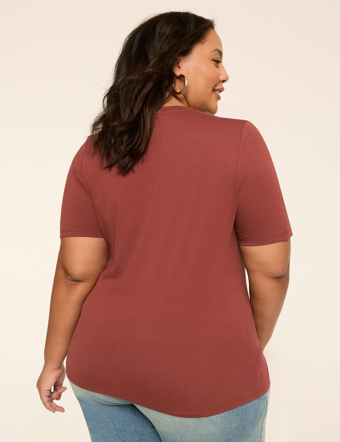 Perfect Sleeve V-Neck Tee