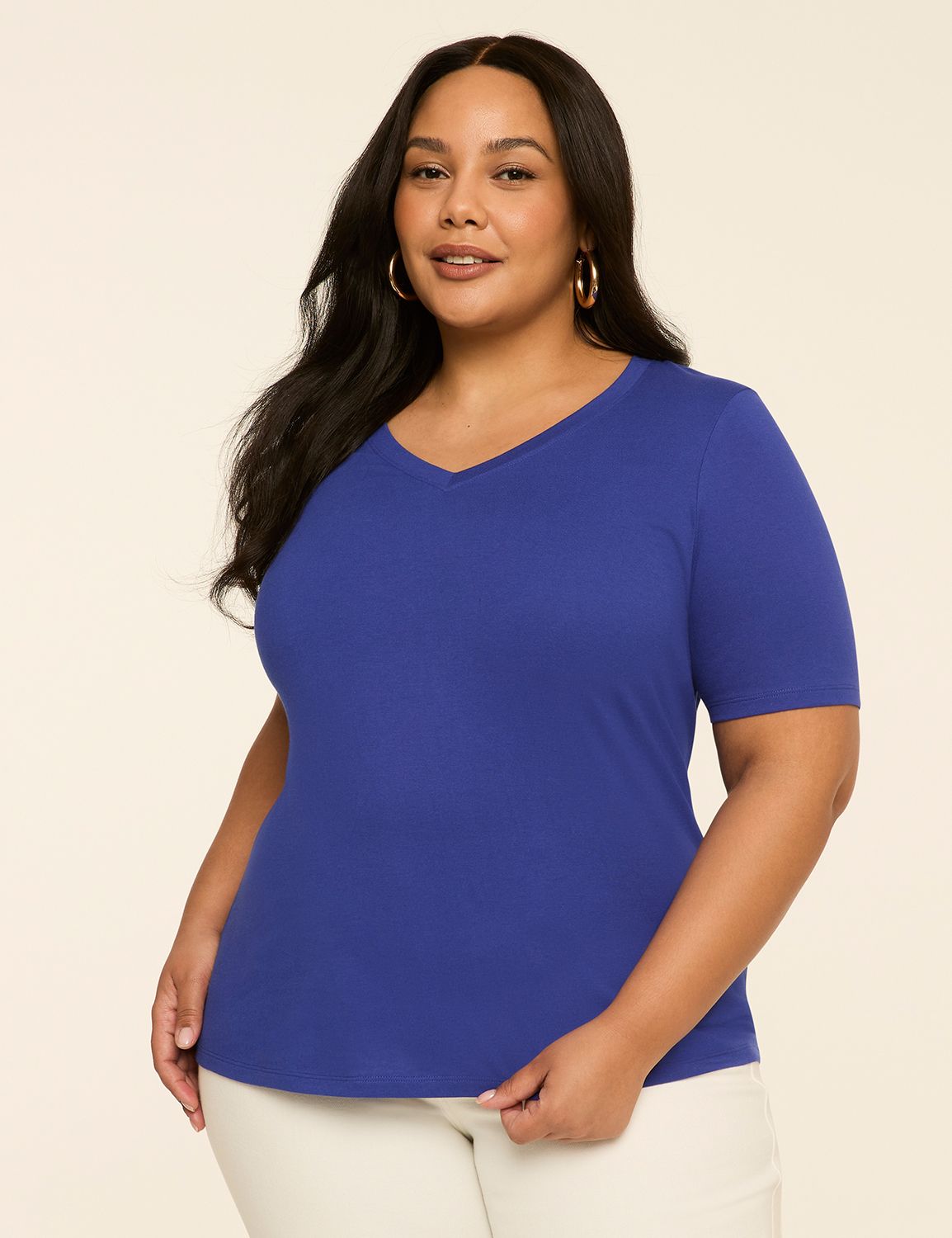 Perfect Sleeve V-Neck Tee