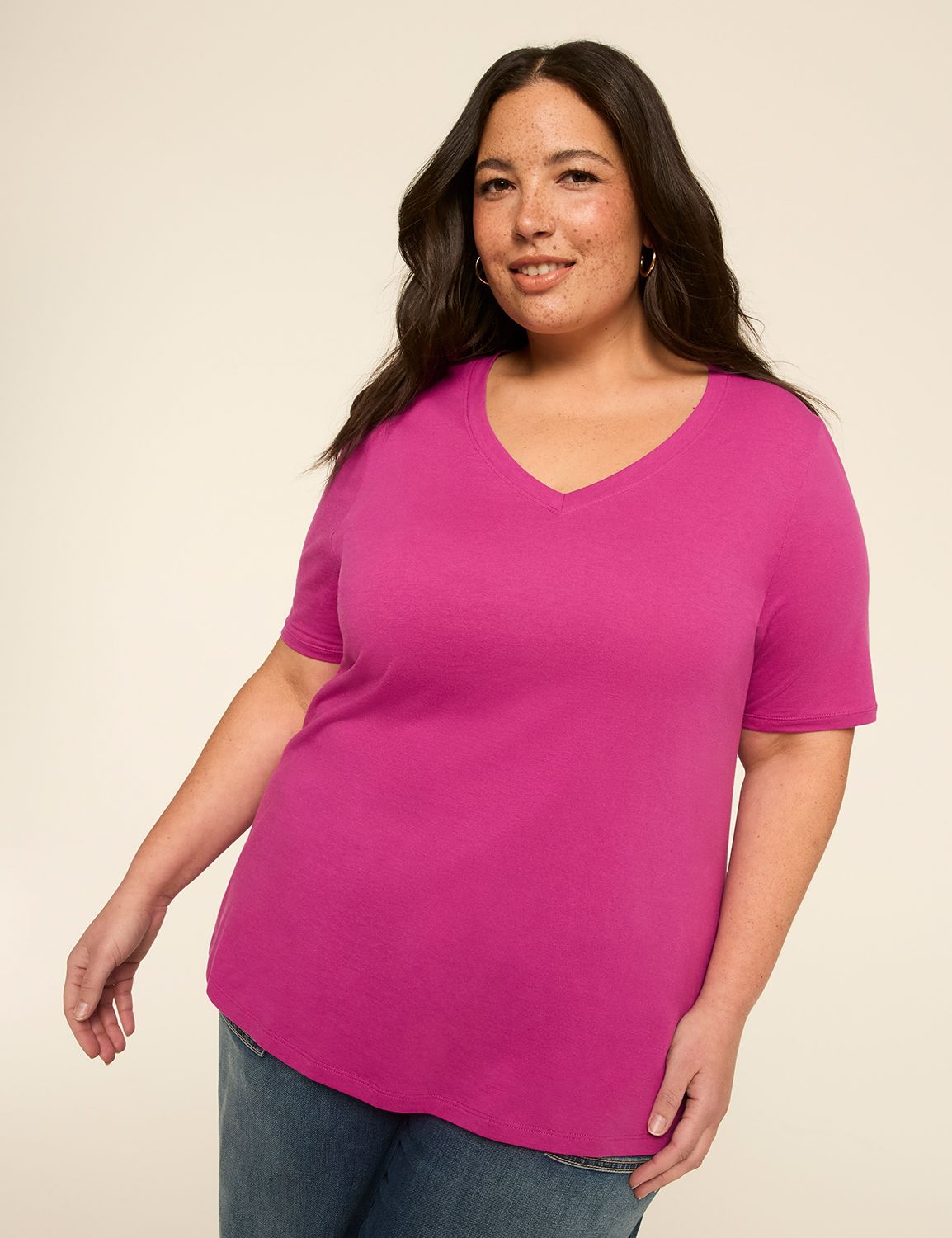 Perfect Sleeve V-Neck Tee