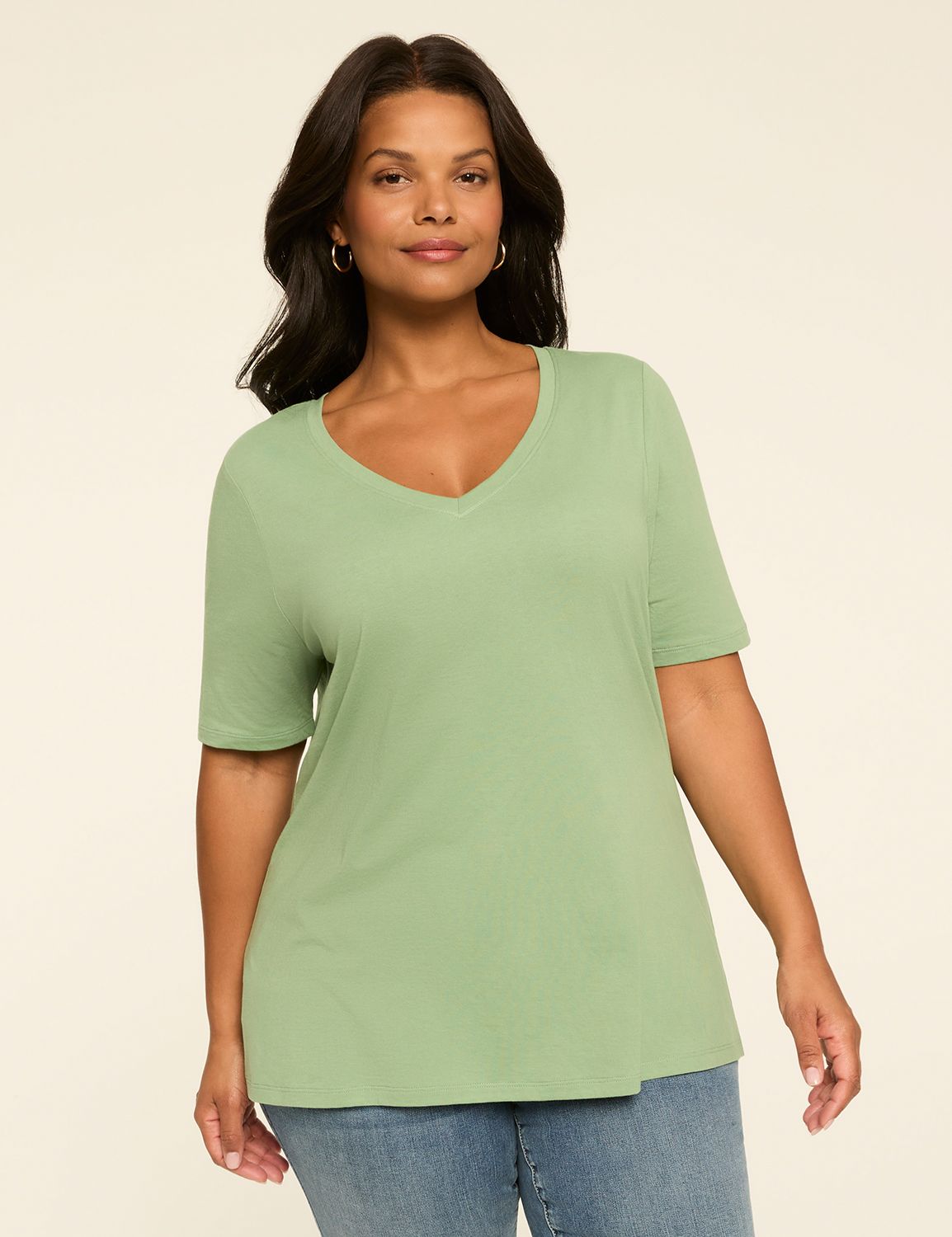 Perfect Sleeve V-Neck Tee