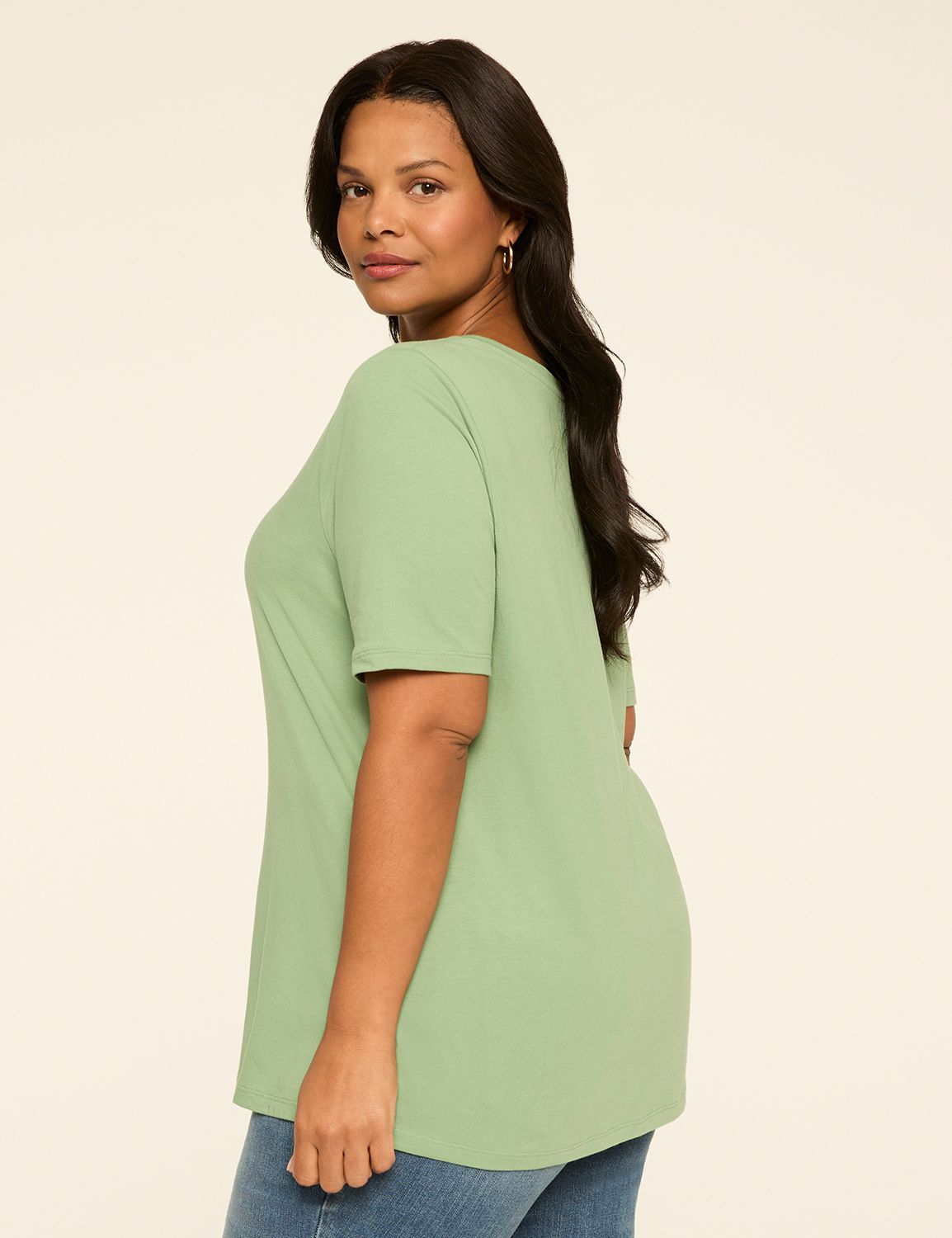 Perfect Sleeve V-Neck Tee