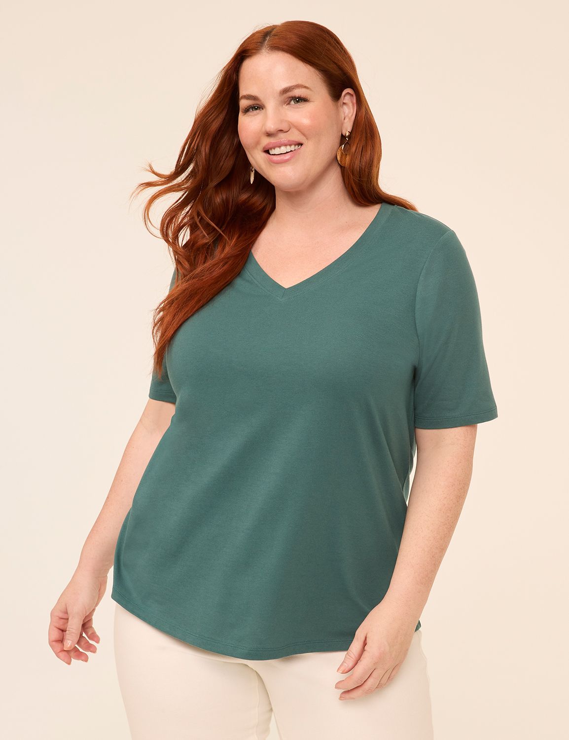 Perfect Sleeve V-Neck Tee