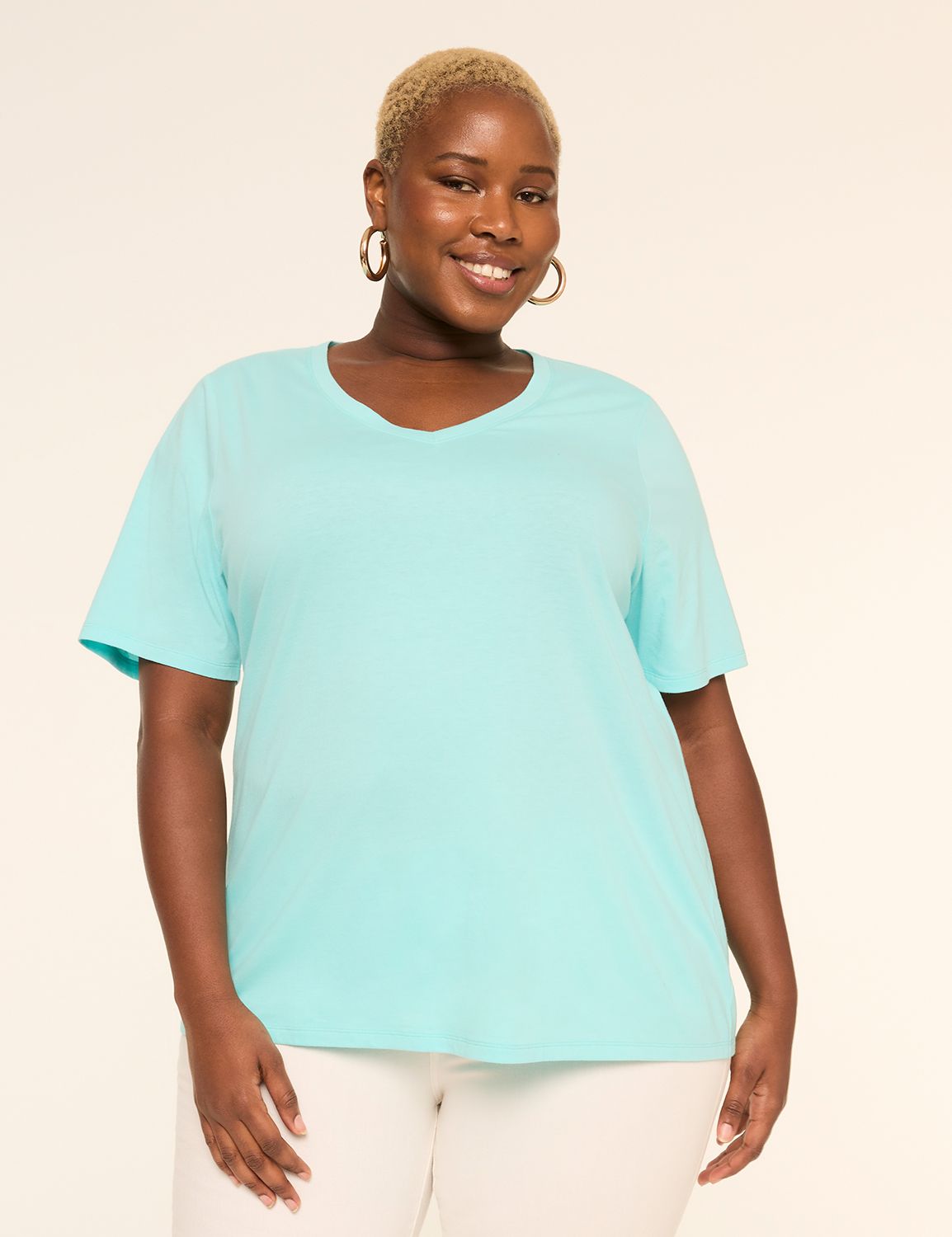 Perfect Sleeve V-Neck Tee