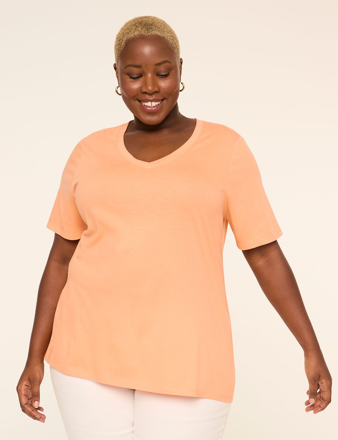 Perfect Sleeve V-Neck Tee