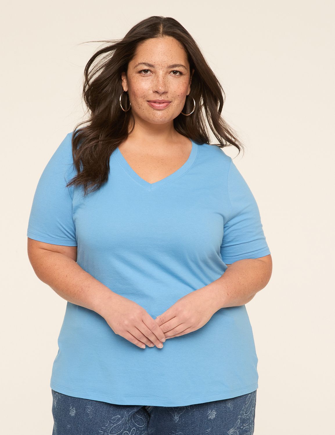 Perfect Sleeve V-Neck Tee