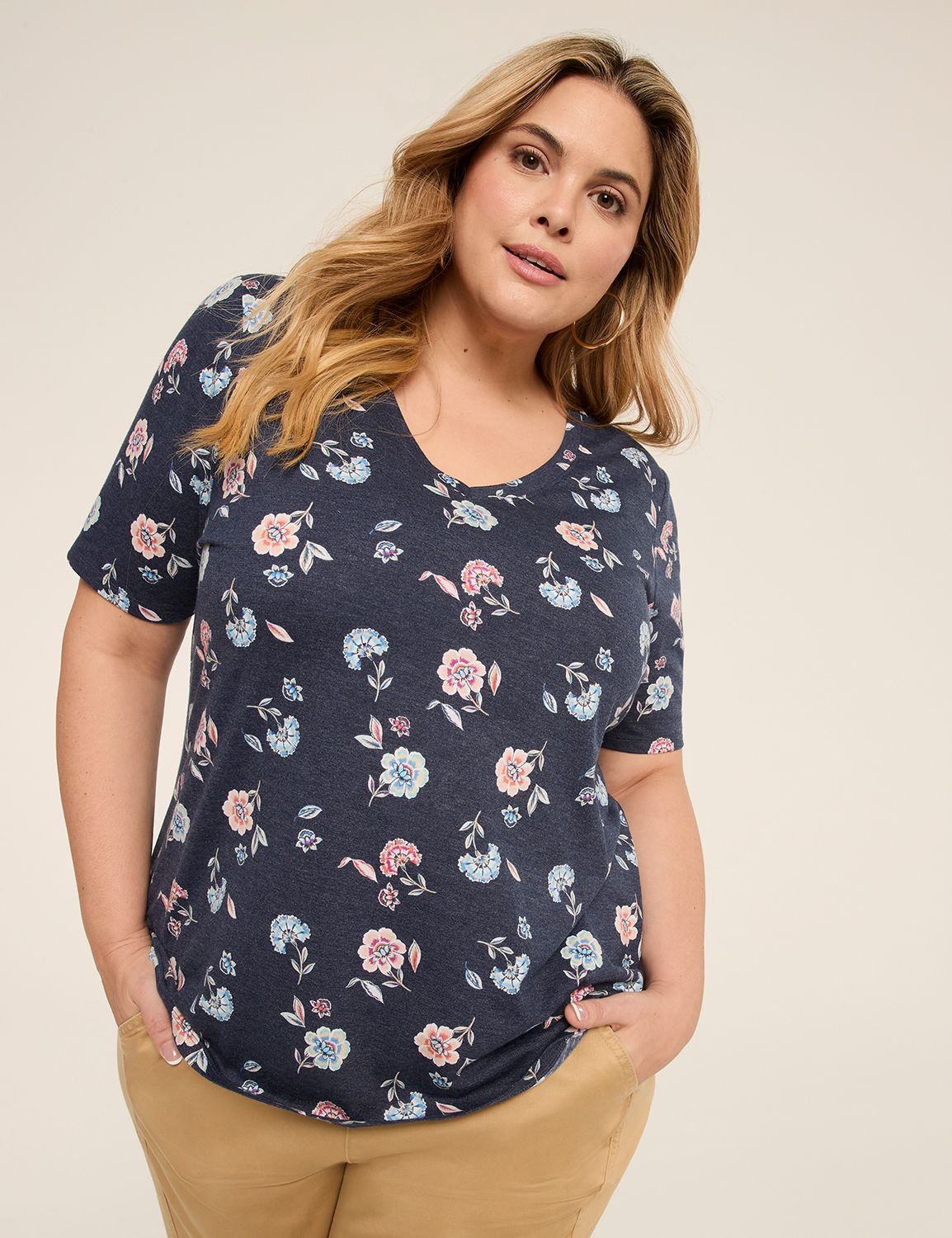 Perfect Sleeve V-Neck Tee