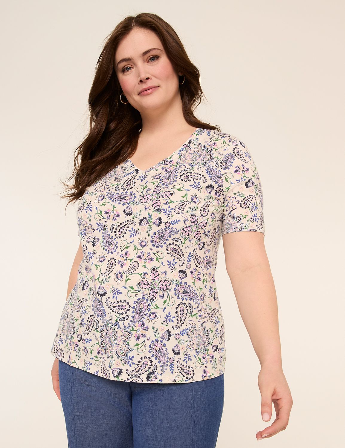 Perfect Sleeve V-Neck Tee