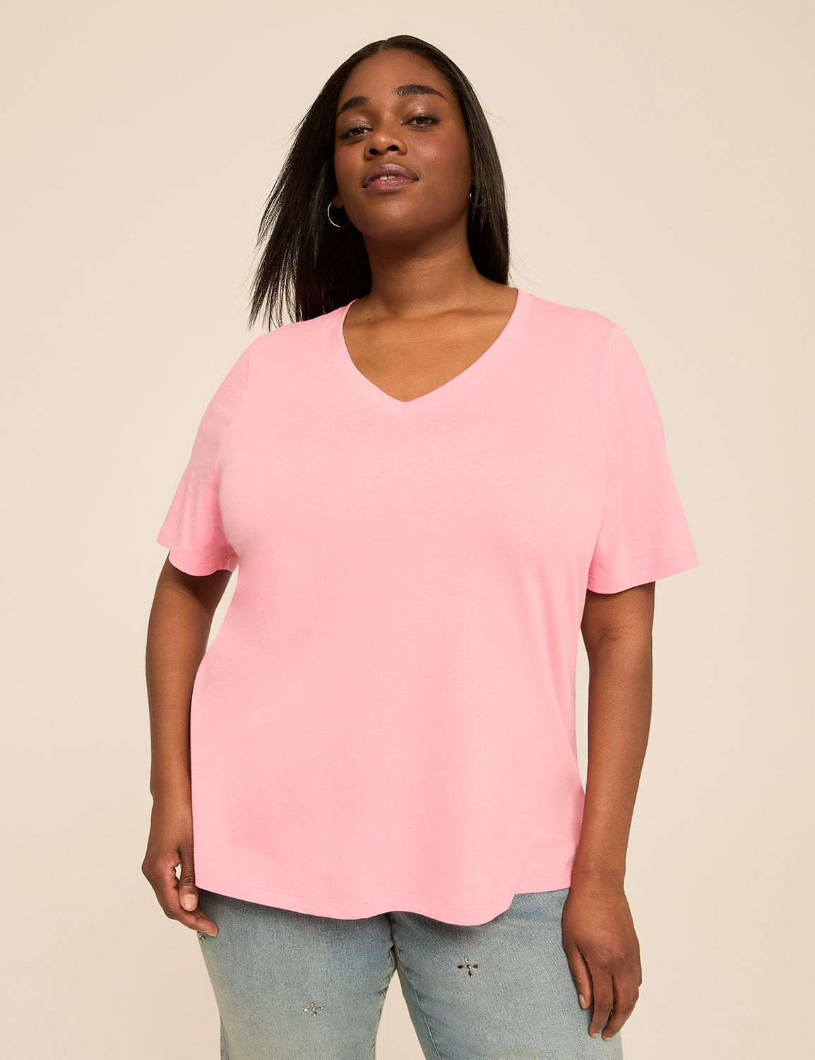 Perfect Sleeve V-Neck Tee