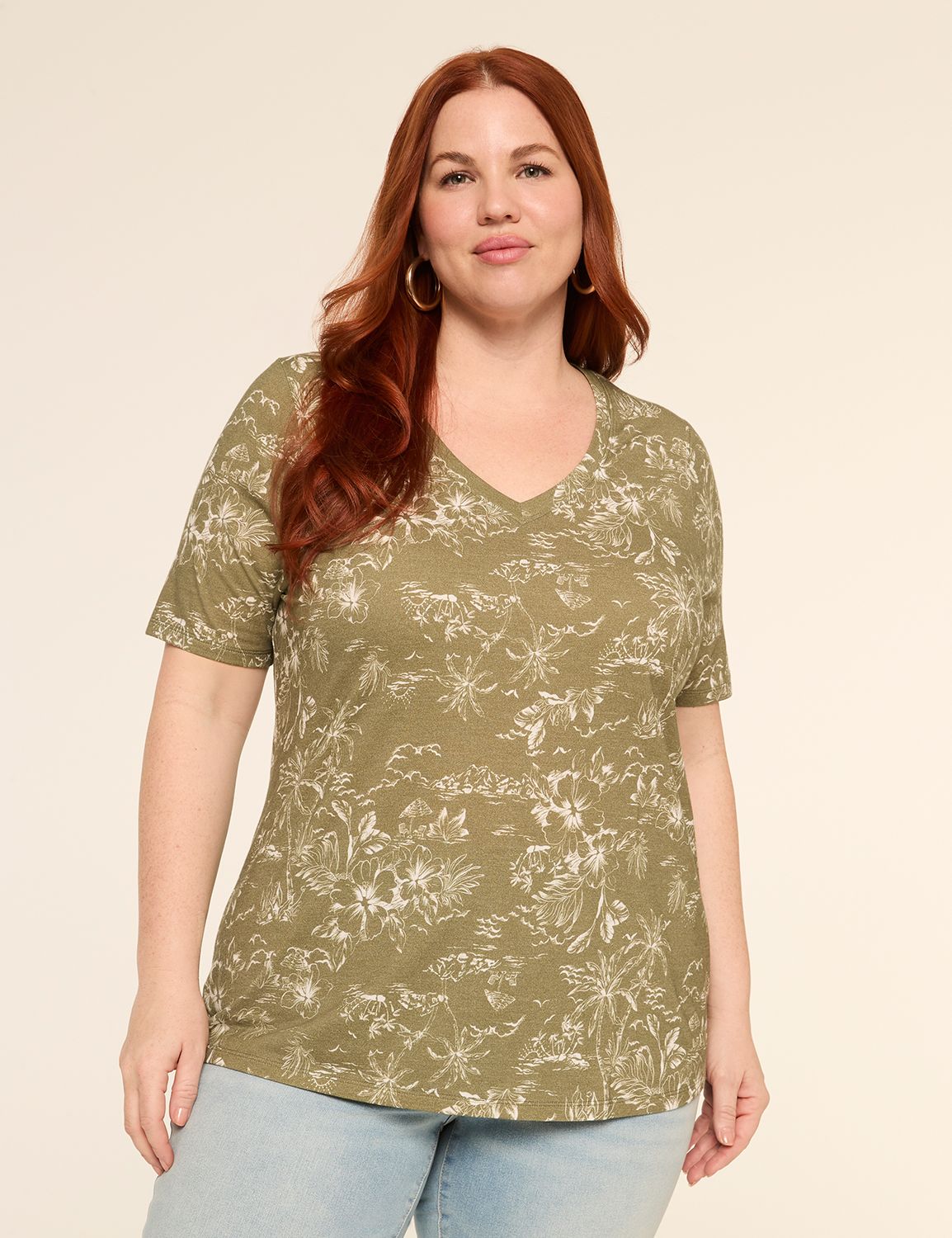 Perfect Sleeve V-Neck Tee