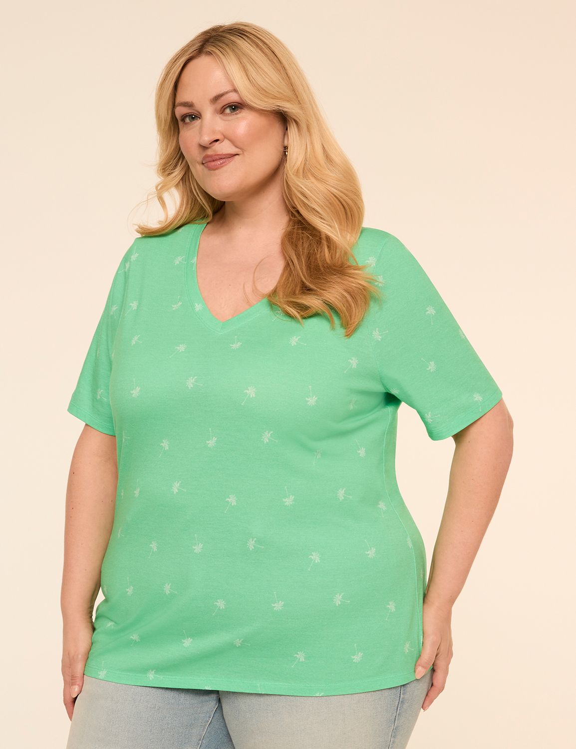 Perfect Sleeve V-Neck Tee