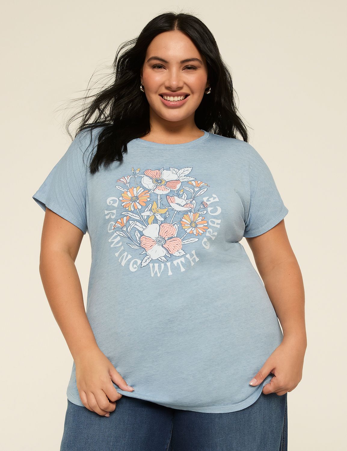 Growing With Grace Short-Sleeve Graphic Tee
