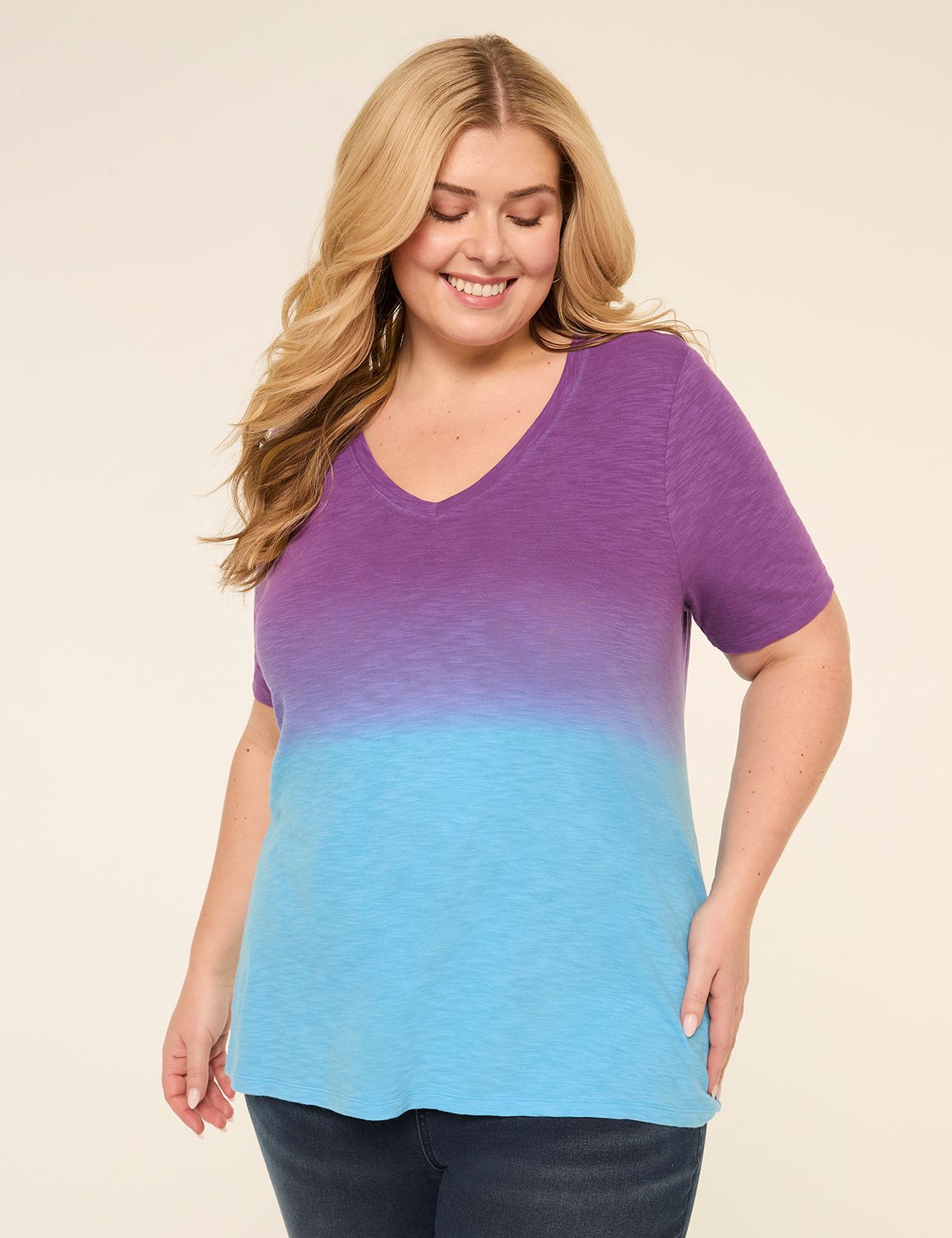 Perfect Sleeve V-Neck Tee