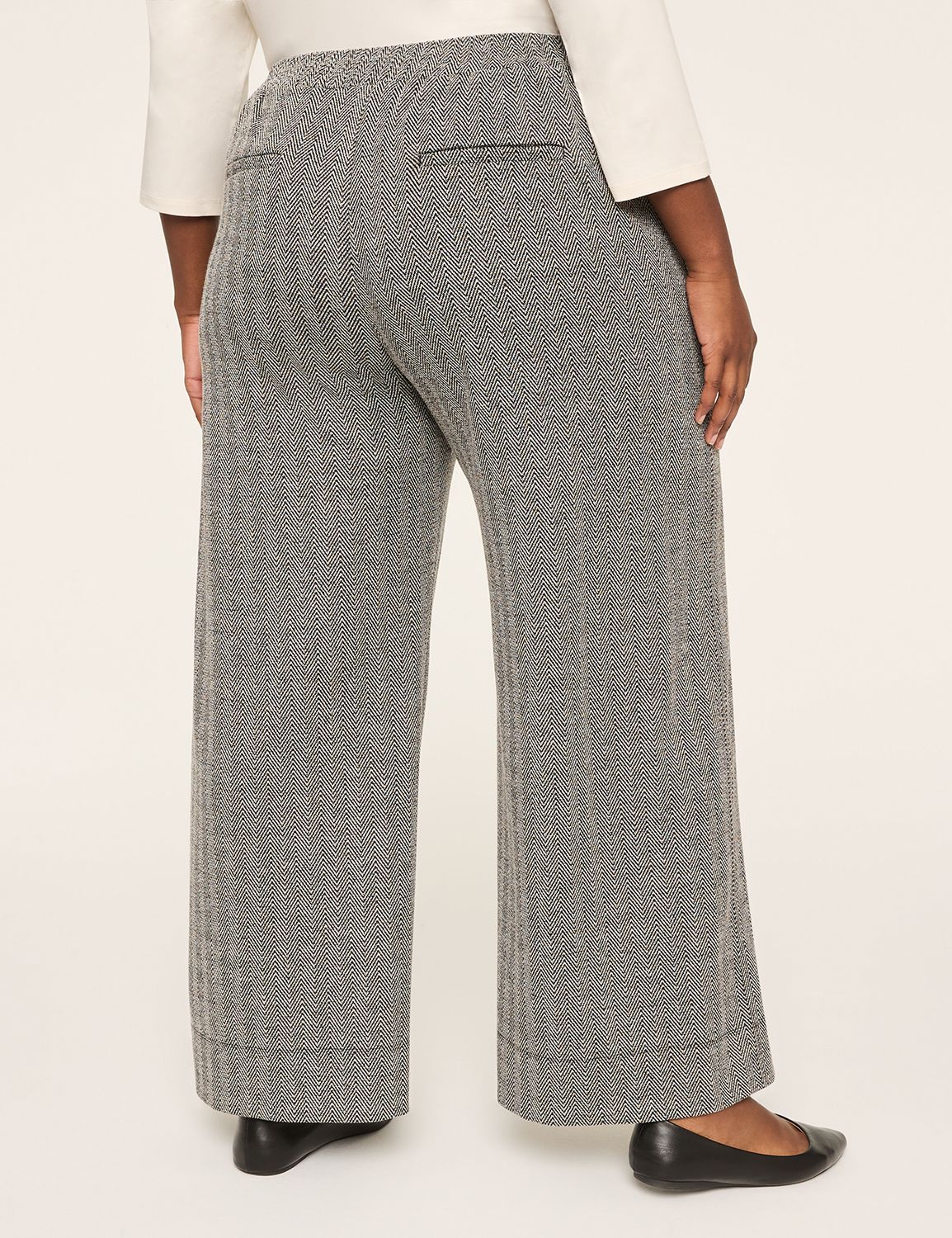 Ponte Pull-On Wide Leg Pant