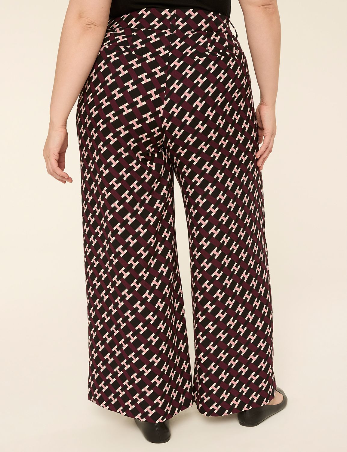 Wide Leg Print Pant