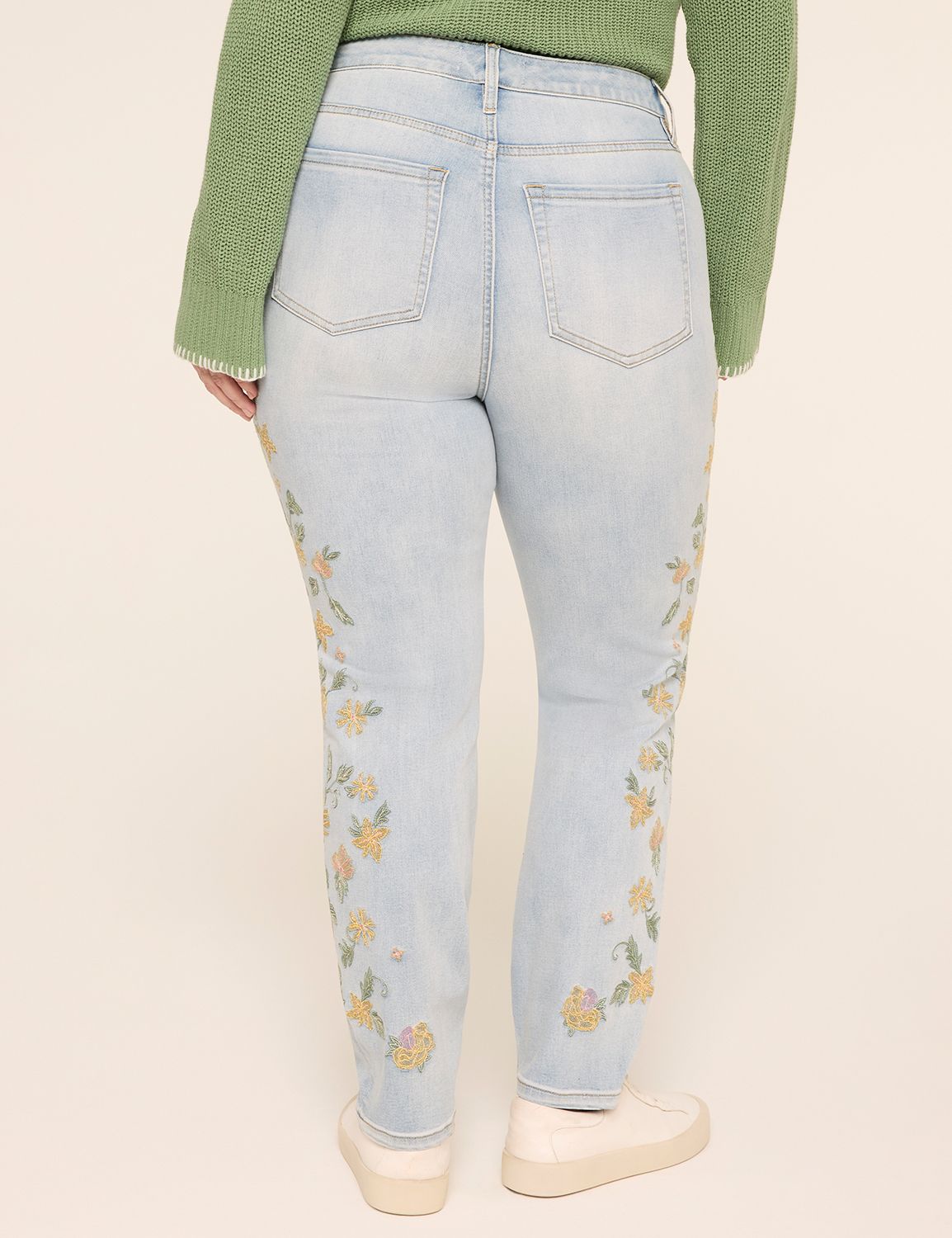 Embroidered Skinny Jean
