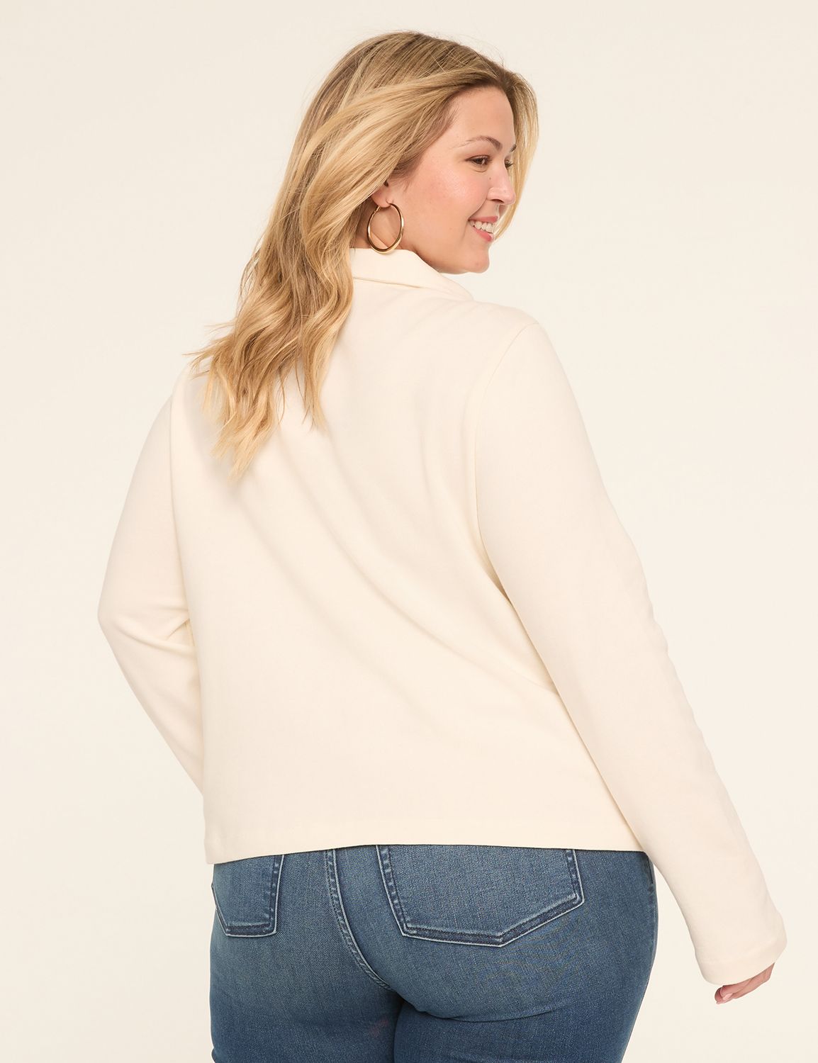 French Terry Double-Breasted Jacket