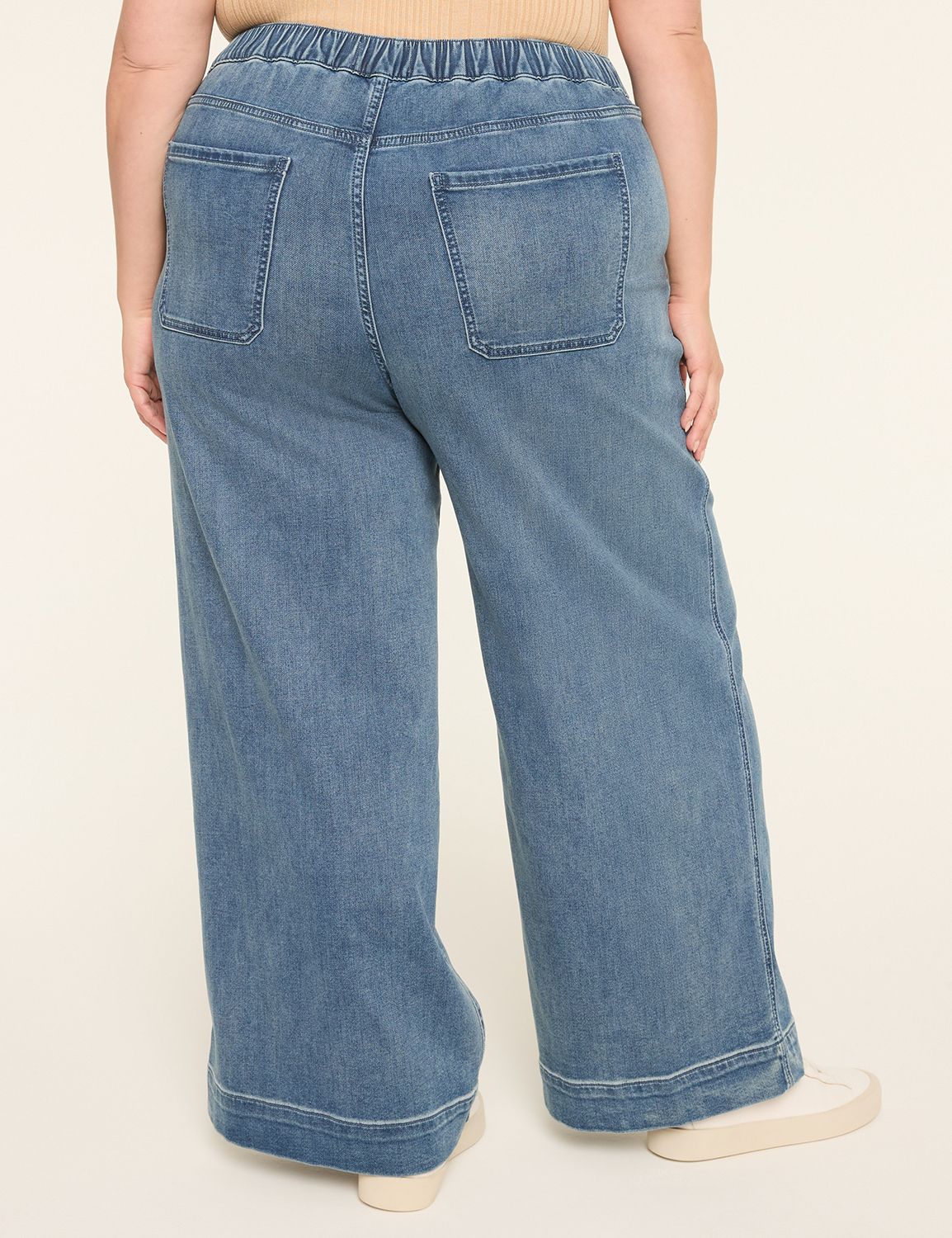 High-Rise Wide Leg Cloud Knit Jean