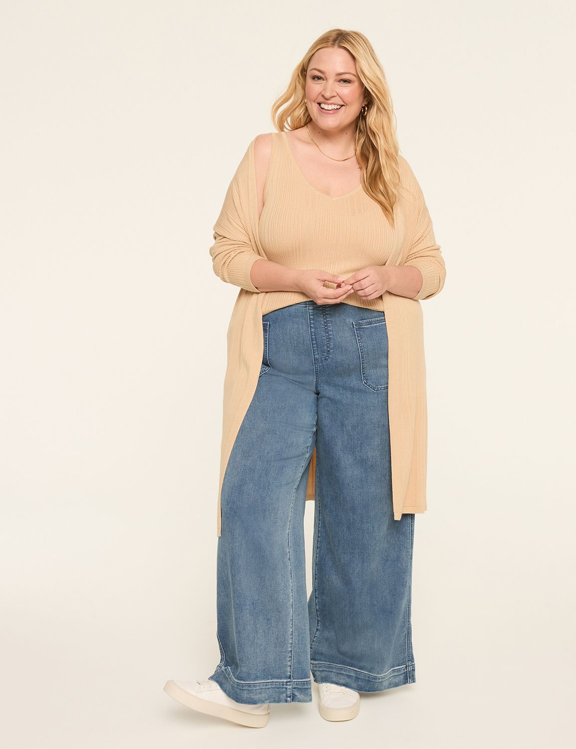 HIGH RISE PULLON WIDE LEG CLOUD KNI Product Image 3