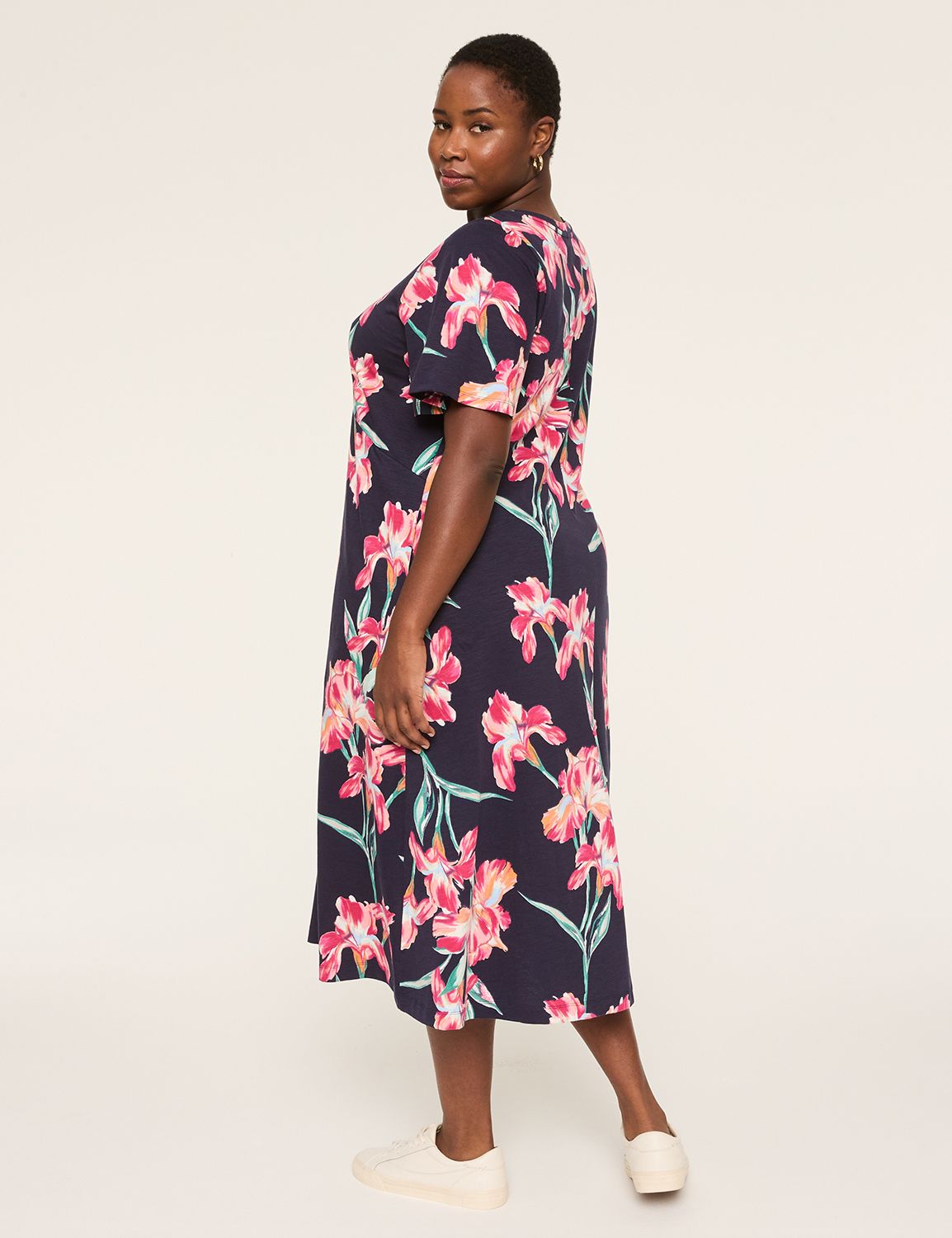 Dolman-Sleeve T-Shirt Dress