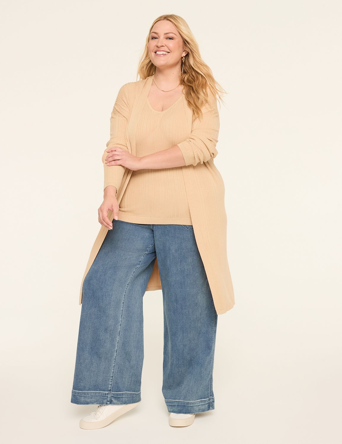 Classic Long Sleeve Open Front Card Product Image 3
