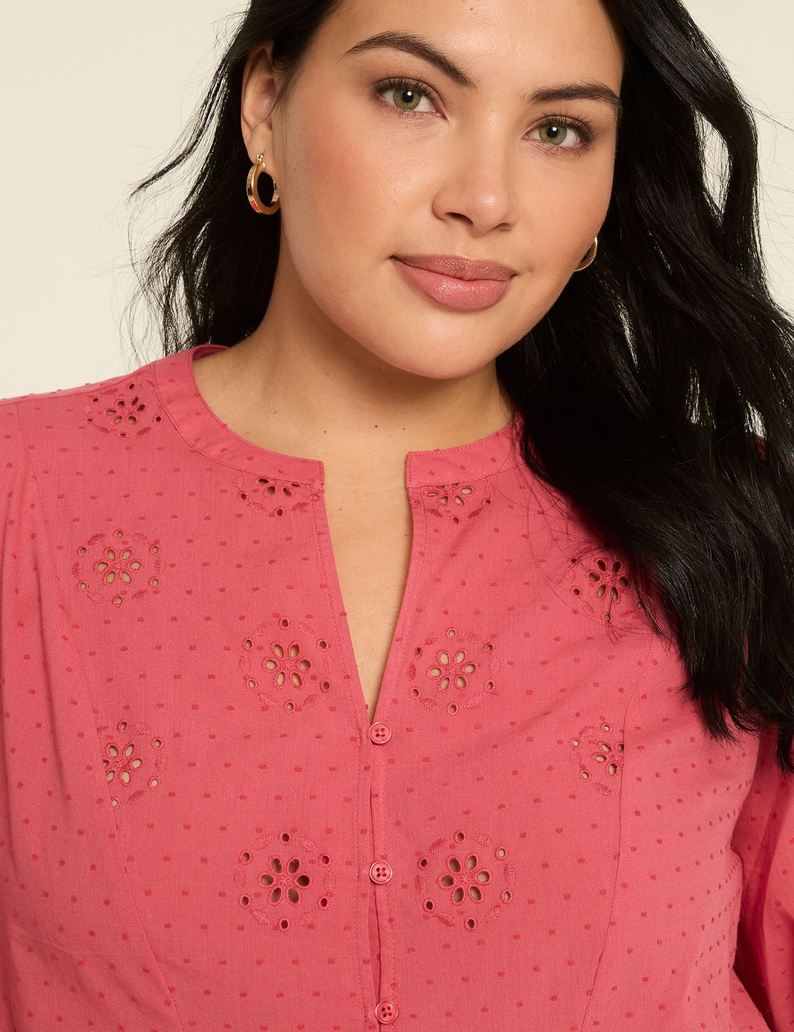 Classic 3/4 Sleeve Notch Neck Popov Product Image 4